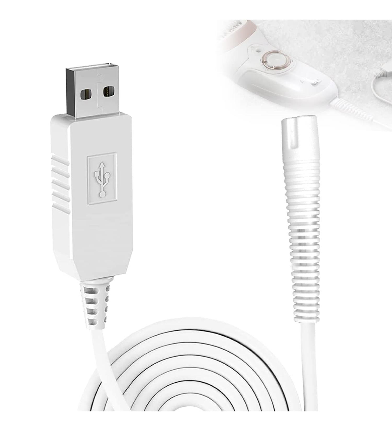 USB Charger for Braun Epilator SHUOMAO - Replacement Charging Power Cord for Silk-pil 9 & 5, pil 7 - Hair Removal Accessory - Buy Online on GoSupps.com