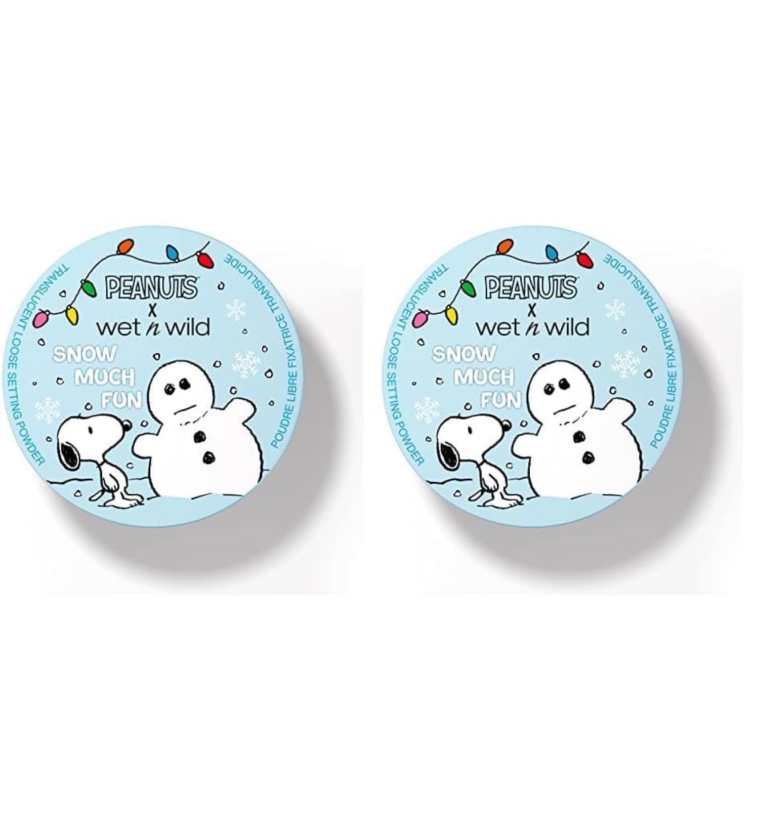 wet n wild Peanut Collection Snow Much Fun Translucent Loose Setting Powder (Pack of 2) 0.7 Ounce (Pack of 2)