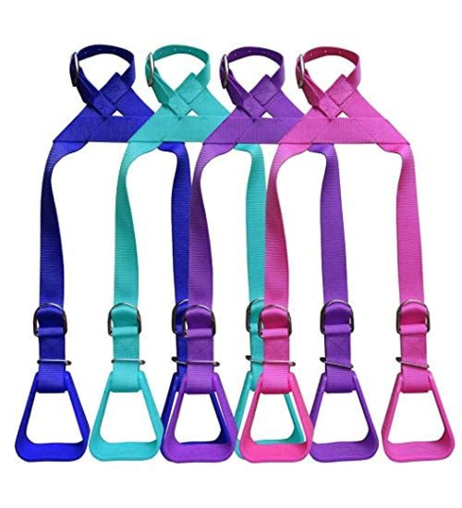 Showman Heavy Duty Nylon Adjustable Buddy Stirrups Pink