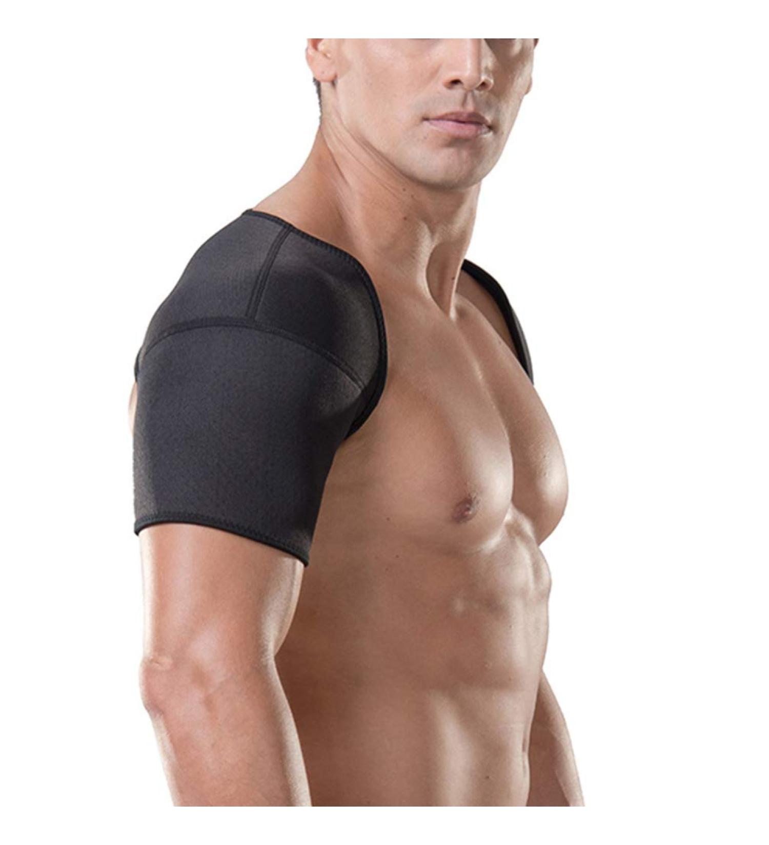 Shop Men's Lacrosse Shoulder Pads - Stability Support & Double Protection Sleeve - Breathable Sports Back Brace - Buy Online on GoSupps.com