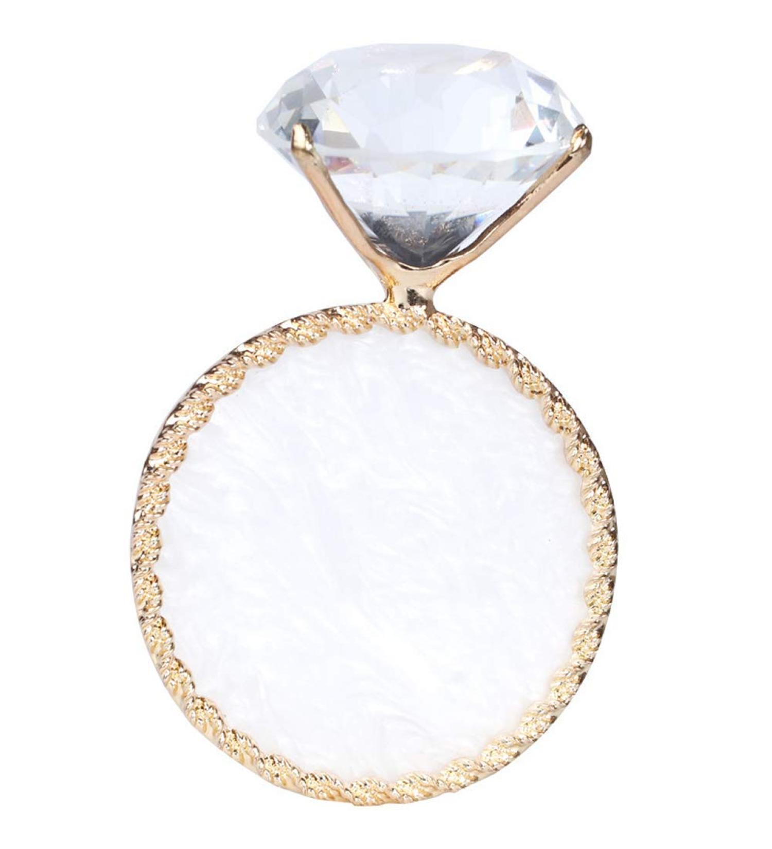 Golden Edge Resin Nail Art Palette | Diamond Base Mixing Plate for Nail Polish & Cosmetic Makeup | Perfect Nail Art Accessories - Buy Online on GoSupps.com