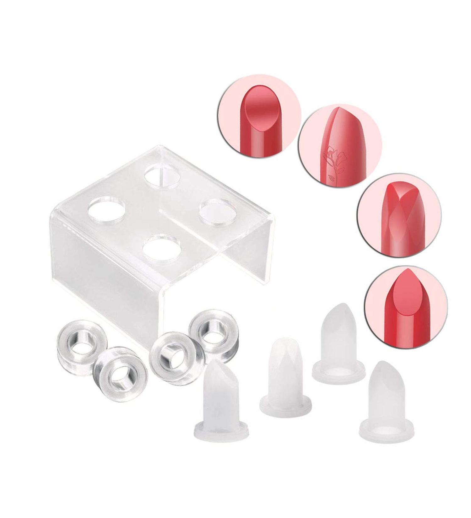 AKOAK 9 Pcs Lipstick Making Mould Set - DIY Creative Shapes for 12.1mm Lipstick Tubes - Buy Online on GoSupps.com