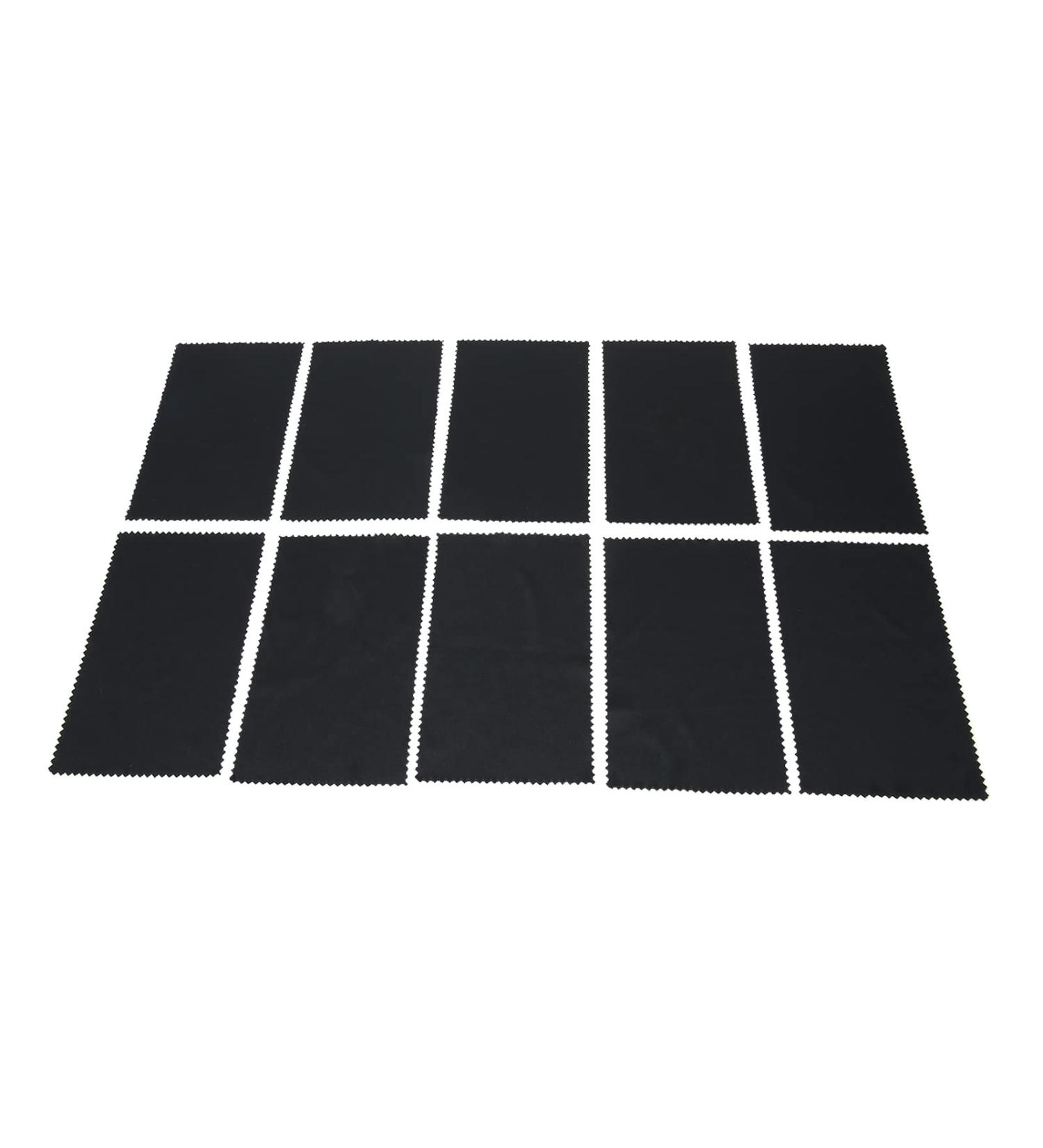 10 Pack Microfiber Cleaning Cloths - Soft Cloths for Screens Lenses & Eyeglasses (15.5x9.5cm) - International Shipping Available - Buy Online on GoSupps.com