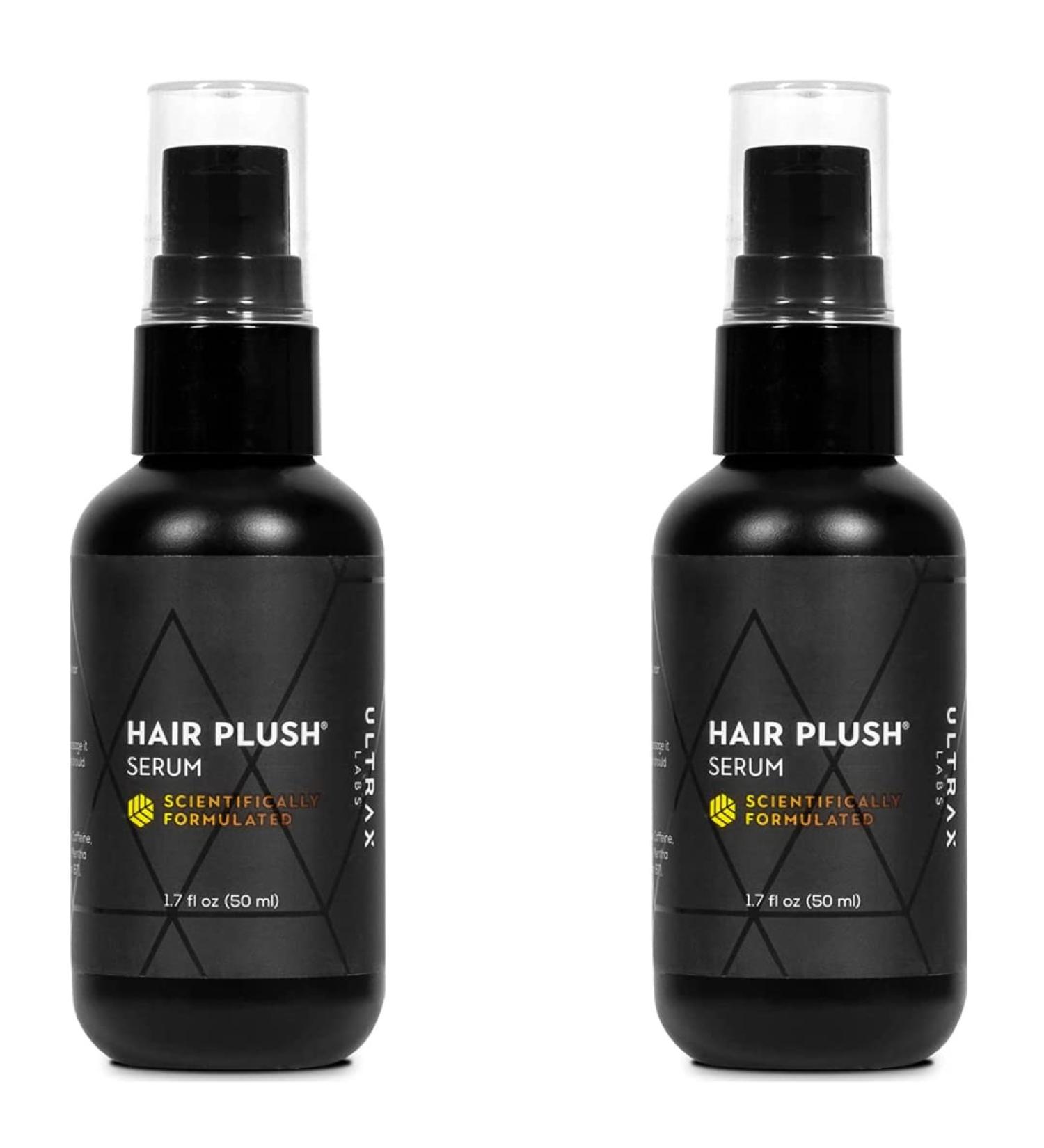 Ultrax Labs Hair Plush (2 pack) | Hair Growth Serum for Men and Women | Thickens Strands and Reduces Breakage | Helps with Hair Loss and Strengthens Follicles | With Caffeine Keratin and Biotin 1.70 Fl Oz (Pack of 2)
