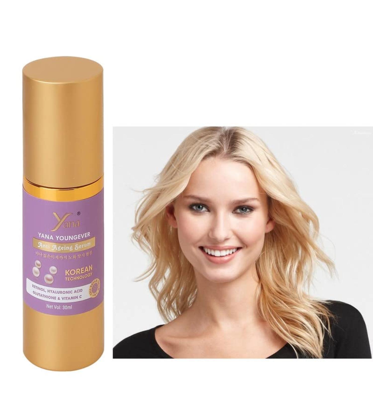  Yana Yana Vitamin C Serum Plus With Hyaluronic Acid Serum Retinol Vitamin C Serum For Face Anti Aging Serum Skin Clearing Brightening Serum For Dark Spots Youngever - Buy Online on GoSupps.com