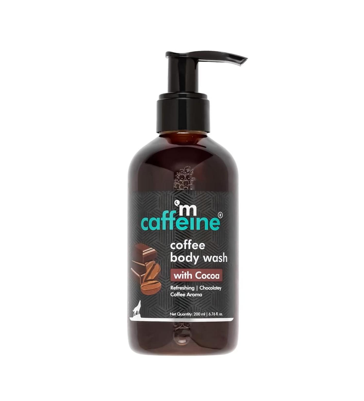 Coffee Body Wash with Cocoa | De-Tan & Deep Cleansing Gel | Vitamin E Enriched | Energizing Chocolate Aroma | Unisex | 200ml - Buy Online on GoSupps.com