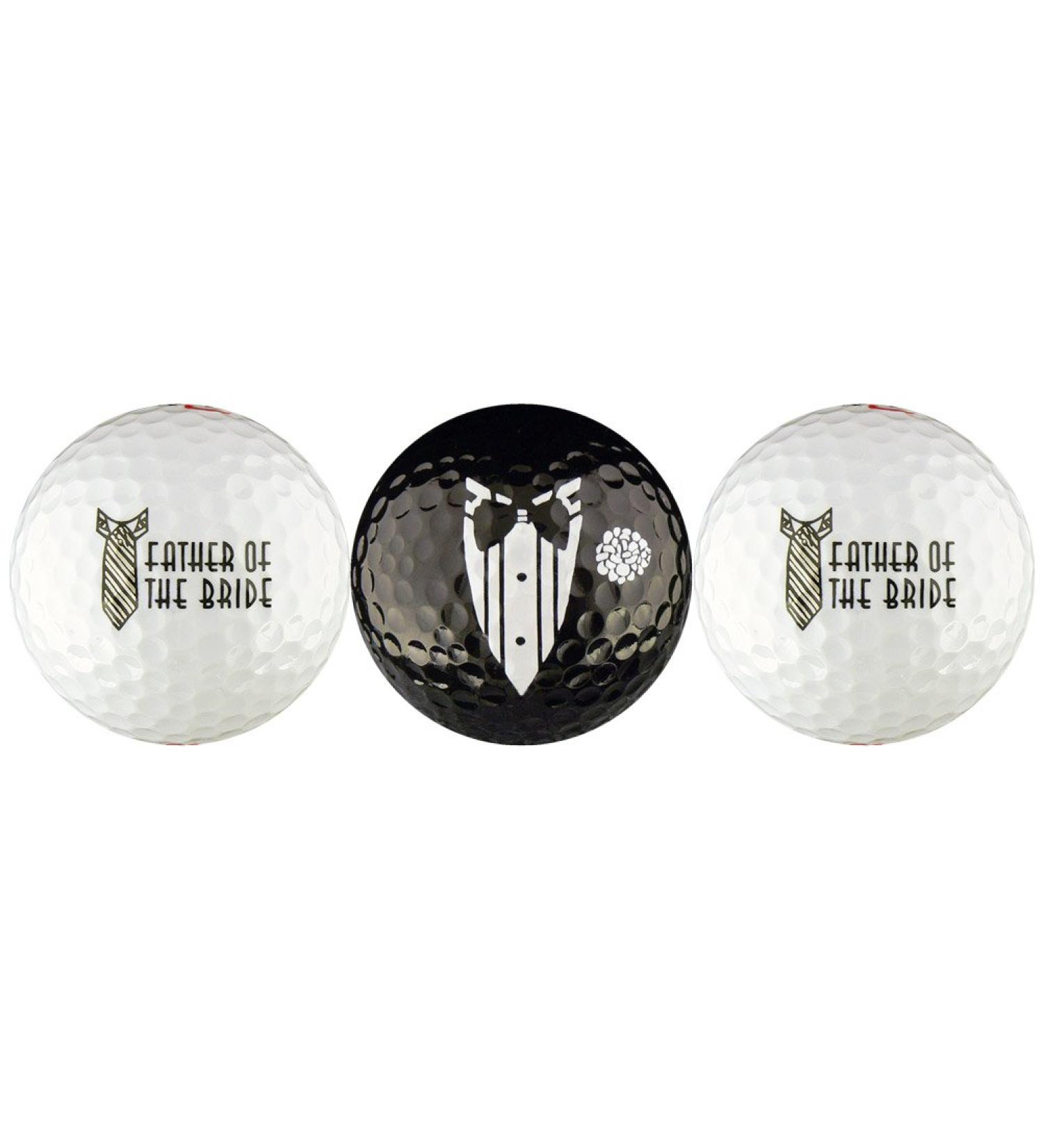 EnjoyLife Inc Father of The Bride Wedding Variety Golf Ball Gift Set