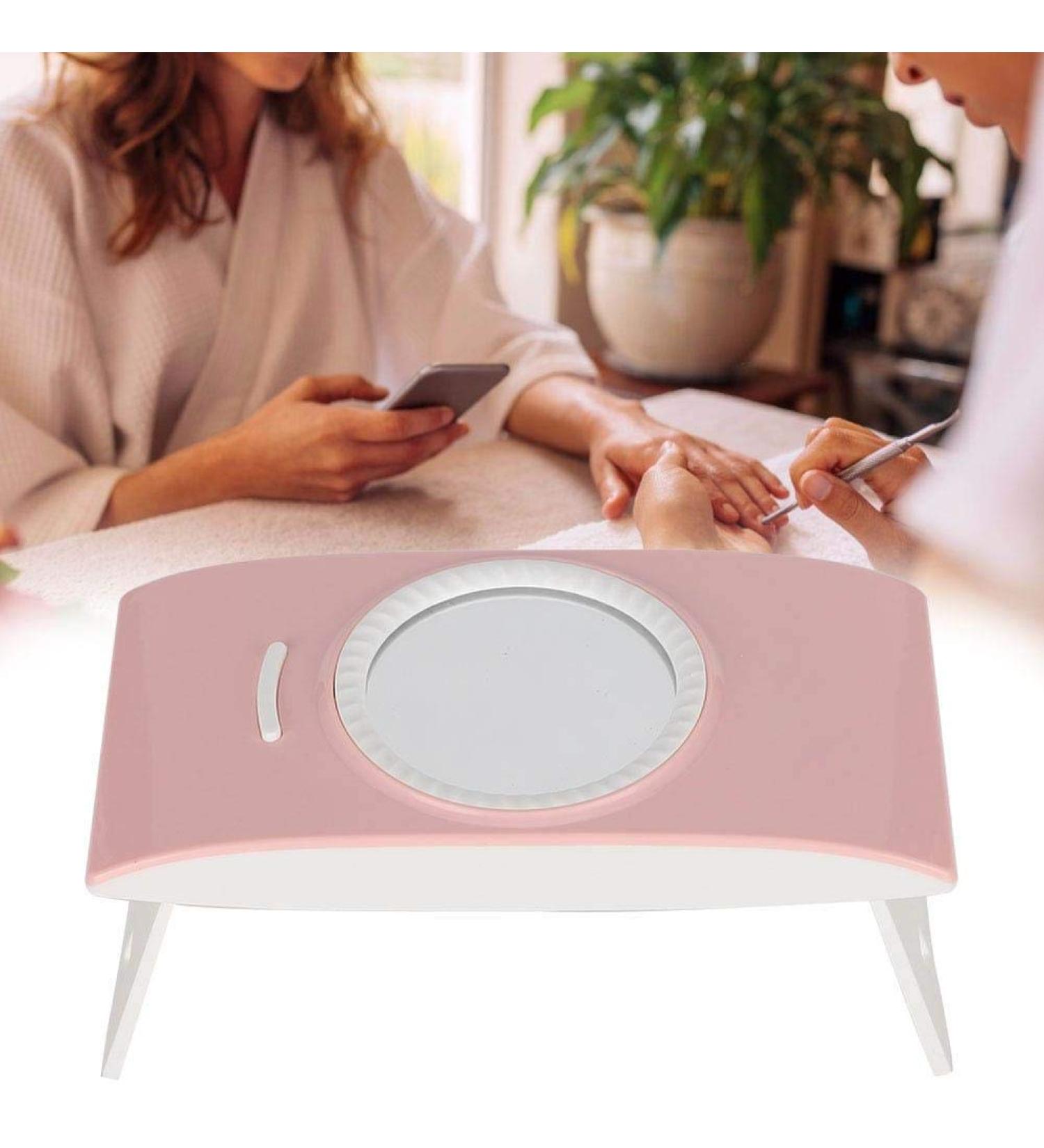 16W Portable Foldable LED Nail Lamp - Mini UV Nail Dryer with USB Double Light Source & Mirror for Professional Results - Fast Drying in 60s - Buy Online on GoSupps.com