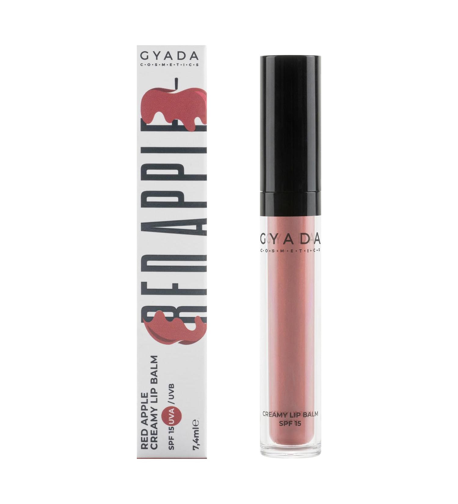 GYADA COSMETICS Red Apple Creamy Lip Balm SPF1503 Fuji peach pink neutral undertone warm lip balm with SPF15 protects against UVA and UVB rays nourishing and strengthening 74 ml - Buy Online on GoSupps.com