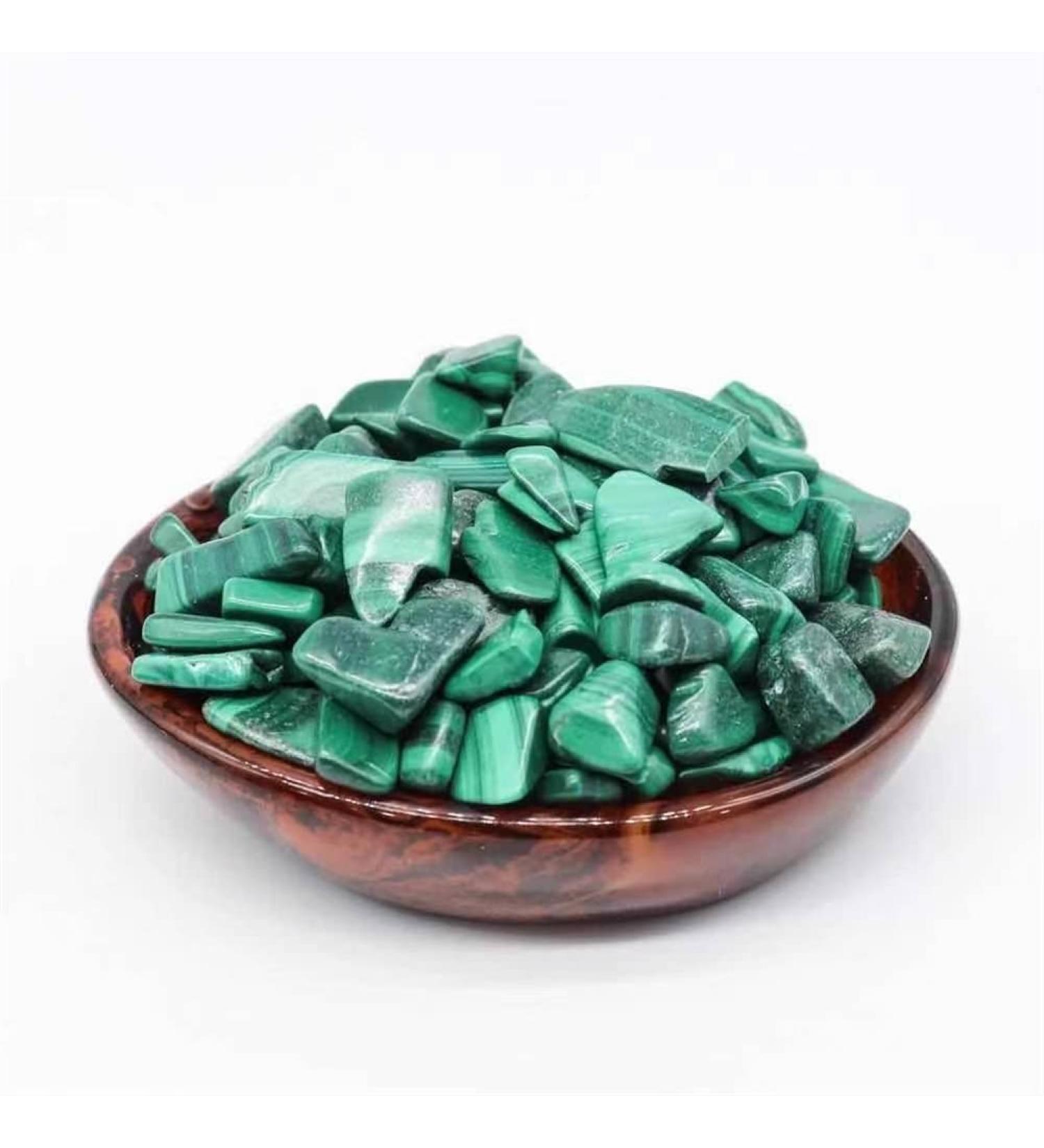 Natural Crystal Rough Natural Crystal Rough Specimen 90-100g Natural Feng Shui Crystal Stone Malachite Tumbles Stone Gravel 10mm-15mm for DecorationsStone - Buy Online on GoSupps.com