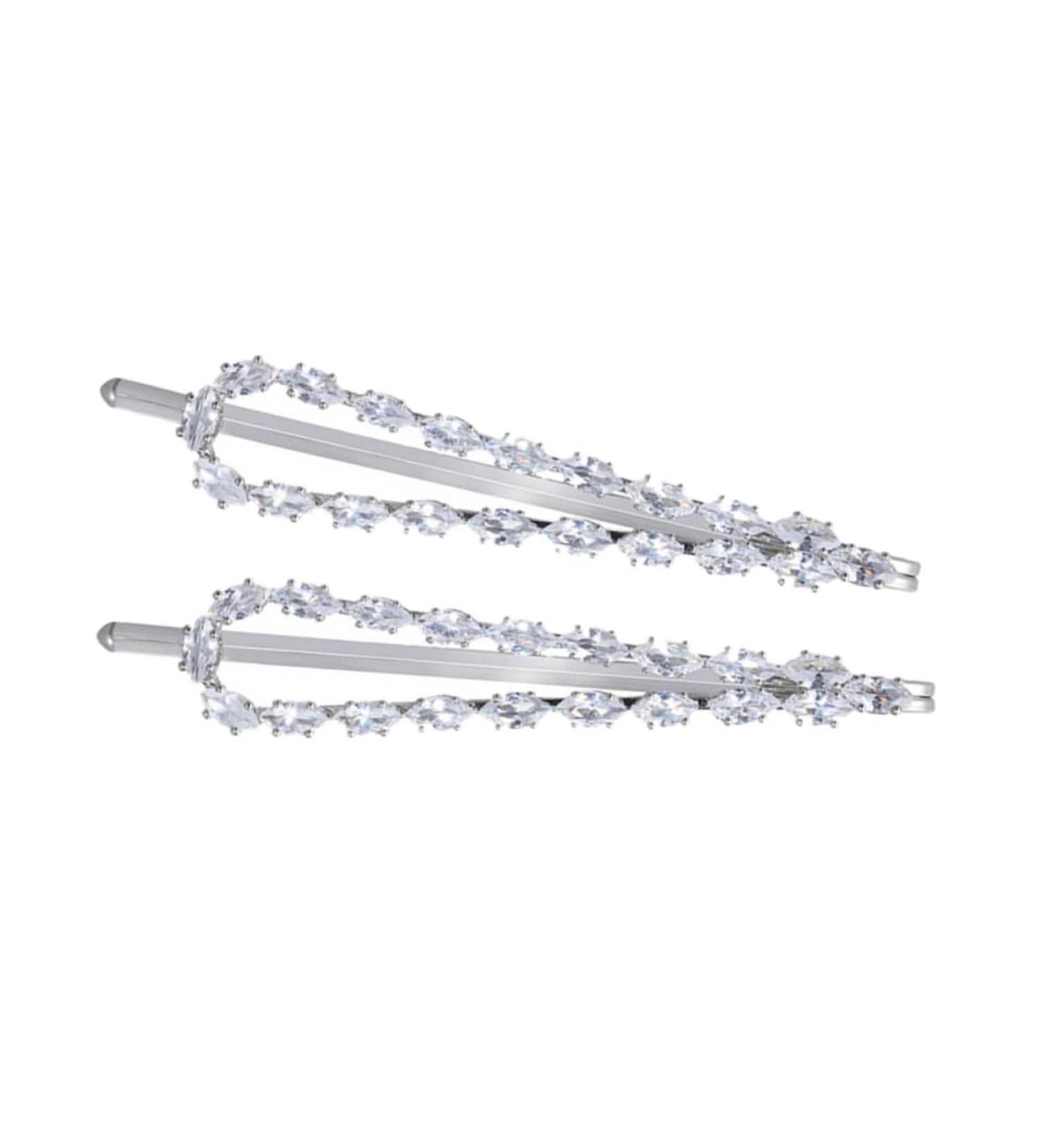 minkissy 1 Pair Crystal Zirconia Hair Clip Wedding Hair Accessories for Women Crystal Hair Clip Bride Hair Clip Crystal Hairpins Hair Barrettes Rhinestone Hair Clips Girl Miss Headgear - Buy Online on GoSupps.com