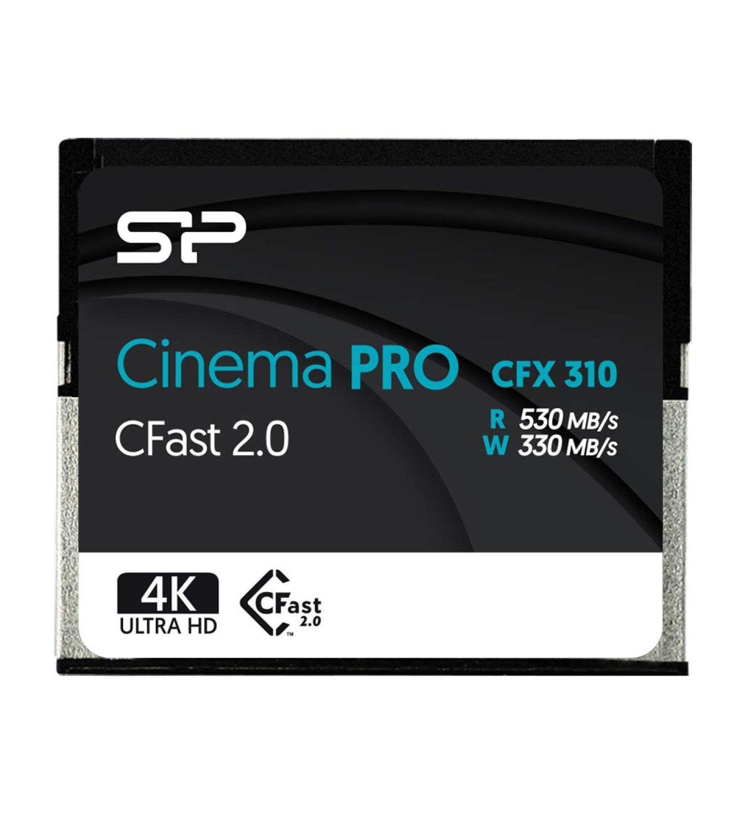 SP 256GB CFast2.0 CinemaPro CFX310 Memory Card  3500X and up to 530MB/s Read  MLC  for Blackmagic URSA Mini  Canon XC10/1D X Mark II and More - Buy Online on GoSupps.com