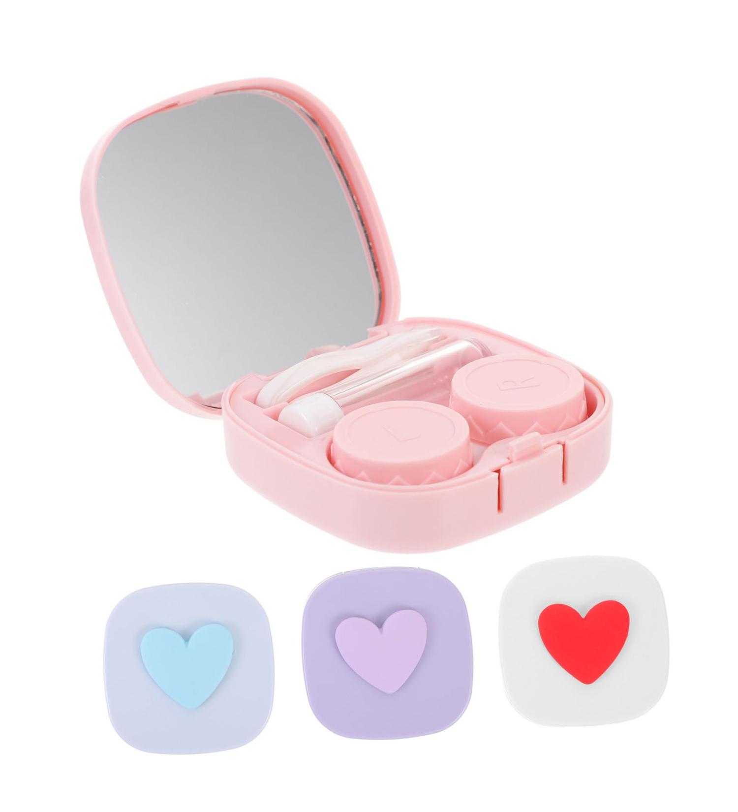 Solustre 4-Sentence Contact Lens Container Stylish Organizer Case for Glasses and Colored Lenses Perfect for Travel & Bags - Buy Online on GoSupps.com