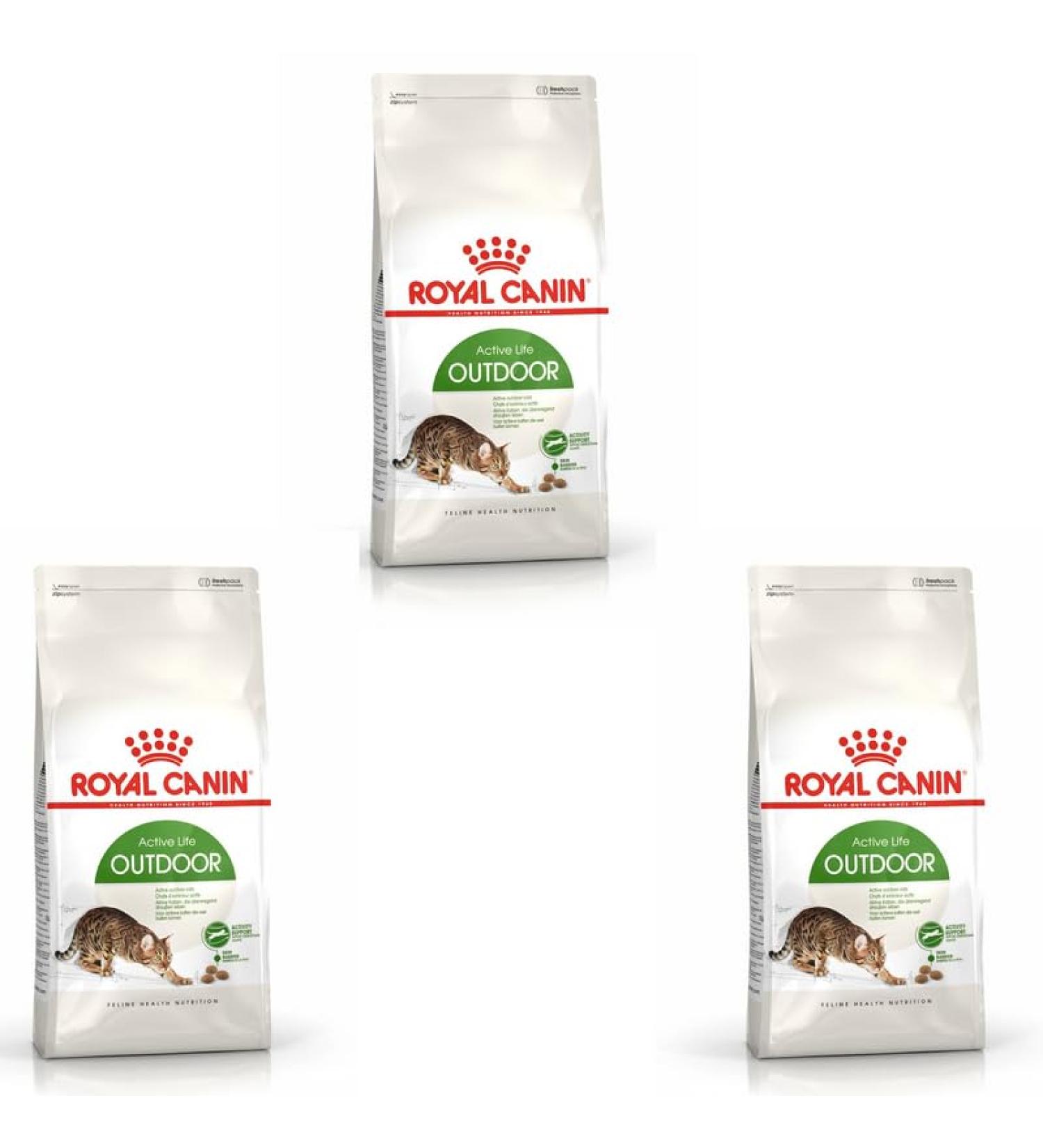 Royal Canin Outdoor Complete Adult Dry Cat Food 3 x 400g - Buy Online on GoSupps.com