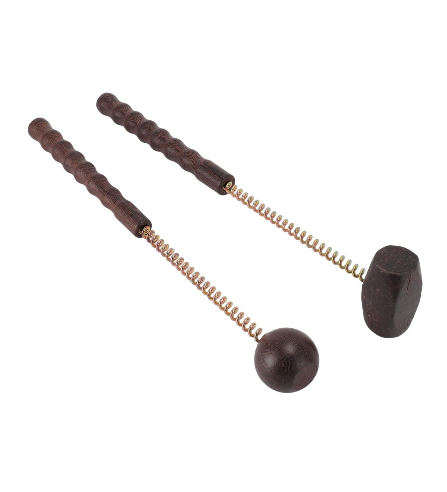Filfeel Massage Ball Hammer - Portable Manual Massage Device for Back & Shoulder Muscle Relief | Wood Massage Hammer with Spring Grip - Buy Online on GoSupps.com