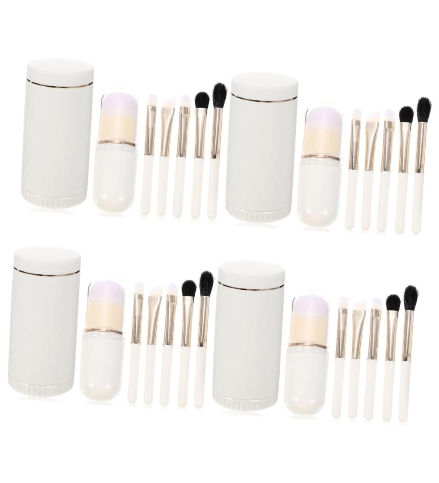 Didiseaon 4 Sets Travel Makeup Brush Set - Portable Beauty Tools & Organizer for Vanity - Soft Nanofiber Wool Handle - Buy Online on GoSupps.com