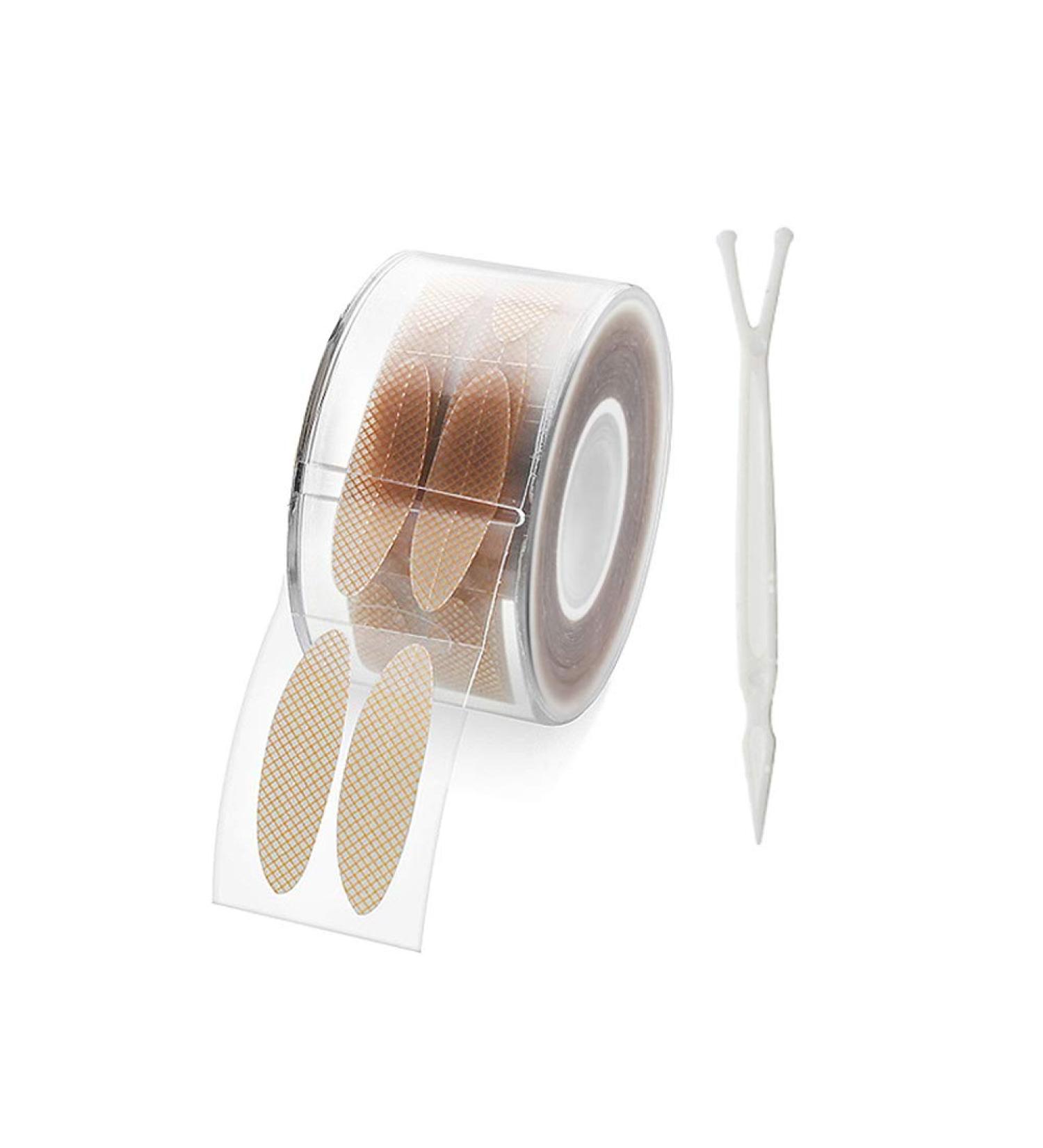 600PCS (300 Pairs) Nude Lace Naturally Style Double Eye Stickers Invisible Eyelid Tapes Self-Adhesive Eyelid Stickers Instant Eye Lift With Y Fork For Hooded Droopy Uneven Mono-eyelids(Wide Style) - Buy Online on GoSupps.com