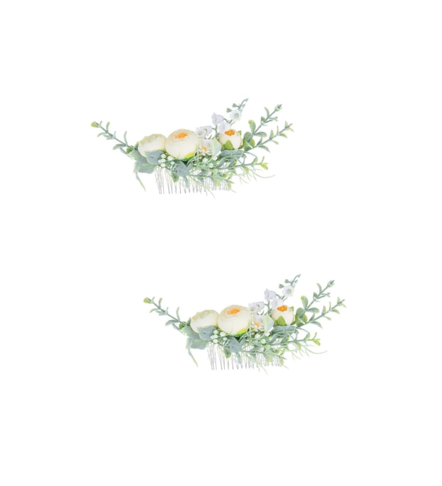 Set of 2 Headpieces for the Bride Hair Pin Hair Combs Bridal Hair Comb Bridal Headpiece Hair Comb Hair Comb Wedding Hair Comb Tiara Girl Bridesmaid Accessories - Buy Online on GoSupps.com