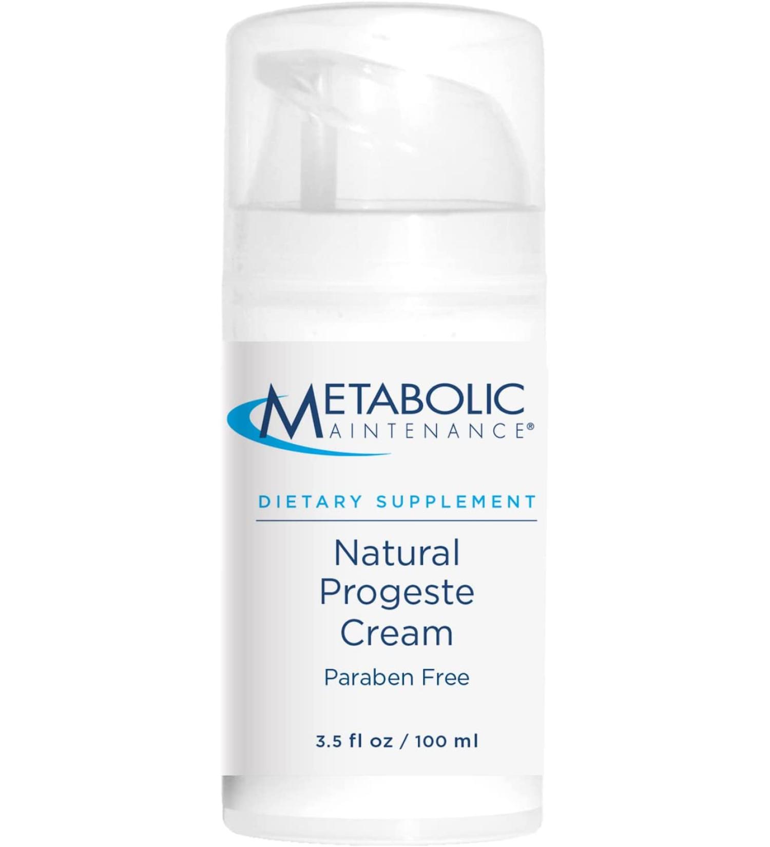 Metabolic Maintenance Natural Progeste Cream 3.5 fl oz | Hormonal Balance & Skin Health - Buy Online on GoSupps.com