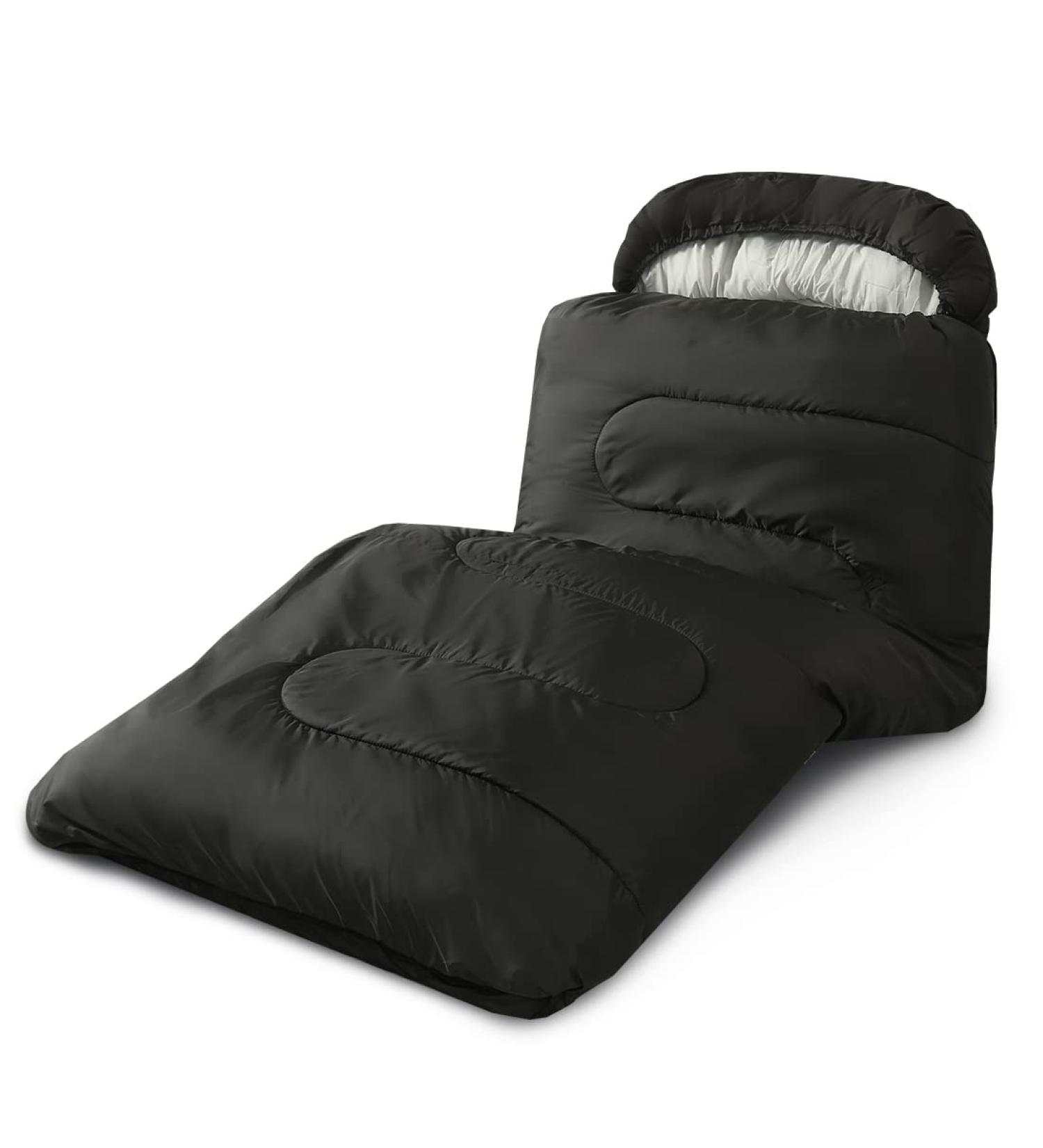 ASOUT Adult Sleeping Bag - 4 Season Portable Comfort for Camping, Hiking, and Backpacking - Dark Grey/Regular Size - Buy Online on GoSupps.com