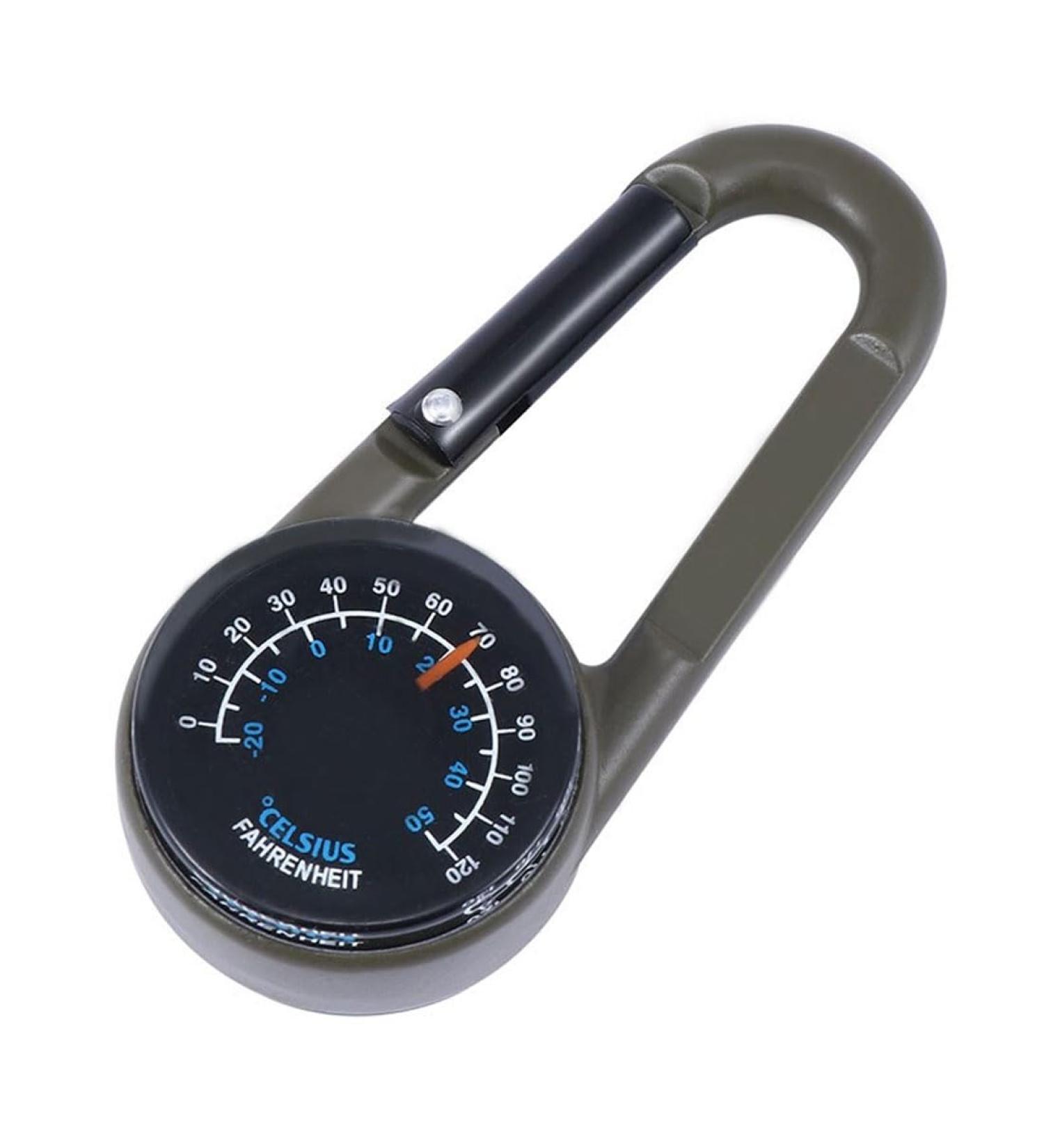 JOCXZI 3 in 1 Compass Set - Portable Compass with Carabiner Hook & Multifunction Thermometer for Camping Hiking & Travel - Buy Online on GoSupps.com
