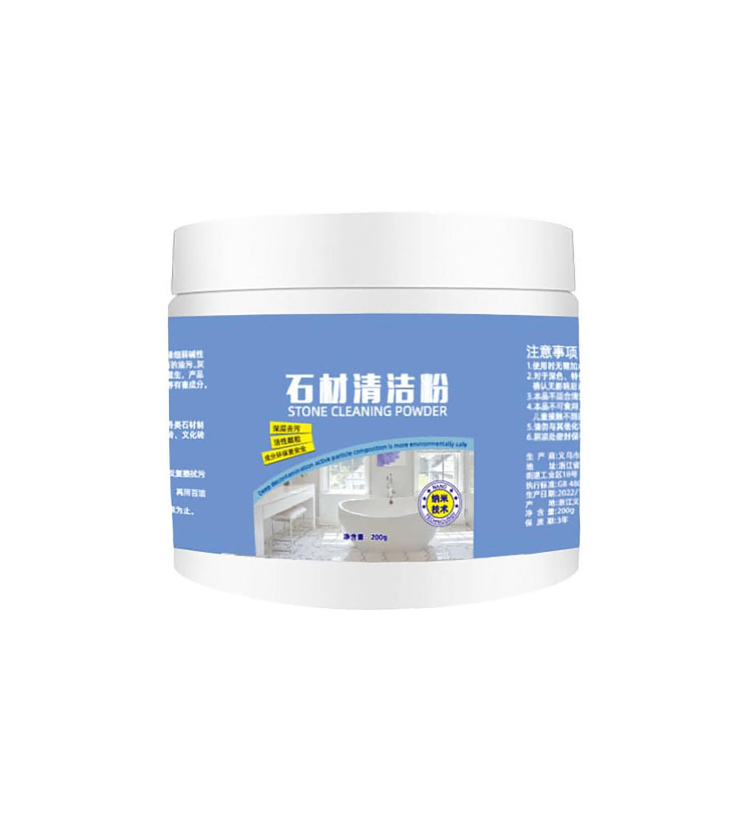 Marble Oil Stain Cleaner Stone Cleaning Powder Cleaning Powder for Kitchen Oil Stain Remover and Varnish for Marble Tile Granite Stove (200g) - Buy Online on GoSupps.com