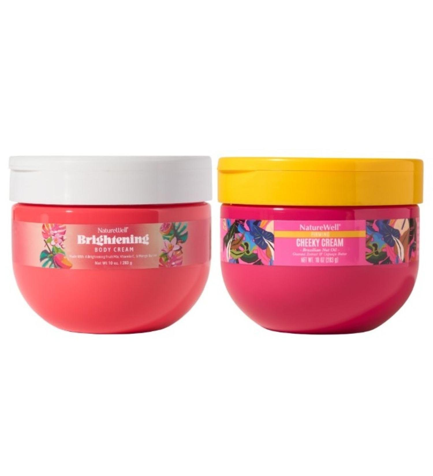 NATURE WELL Cheeky & Brightening Body Cream Bundle Ultra Moisturizing Deep Hydration Fast-Absorbing Radiance -Boosting Deliciously Scented 10 Oz Each - Buy Online on GoSupps.com