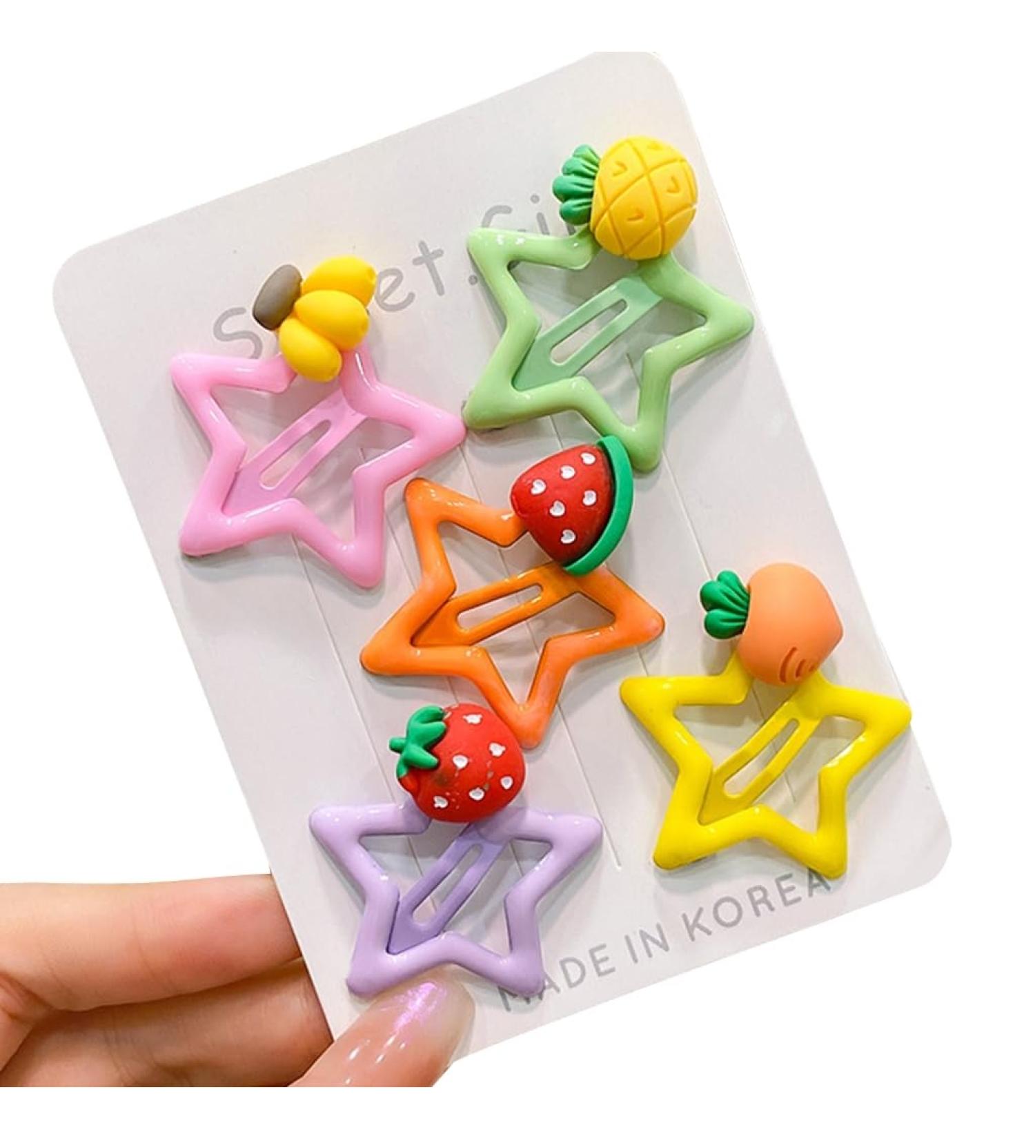 Shinycome 5pcs Girls Hair Clips Epoxy Hairpins Hair Styling Accessories Aesthetics Hair Barrettes Set for Students - Buy Online on GoSupps.com