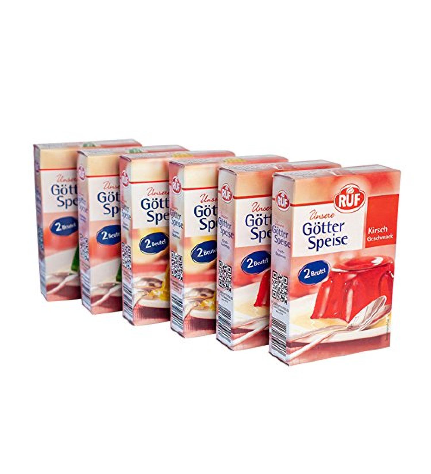 RUF jelly: 2 packs each: Cherry 2-pack 2x12g Lemon 2-pack 2x12g Woodruff 2-pack 2x12g