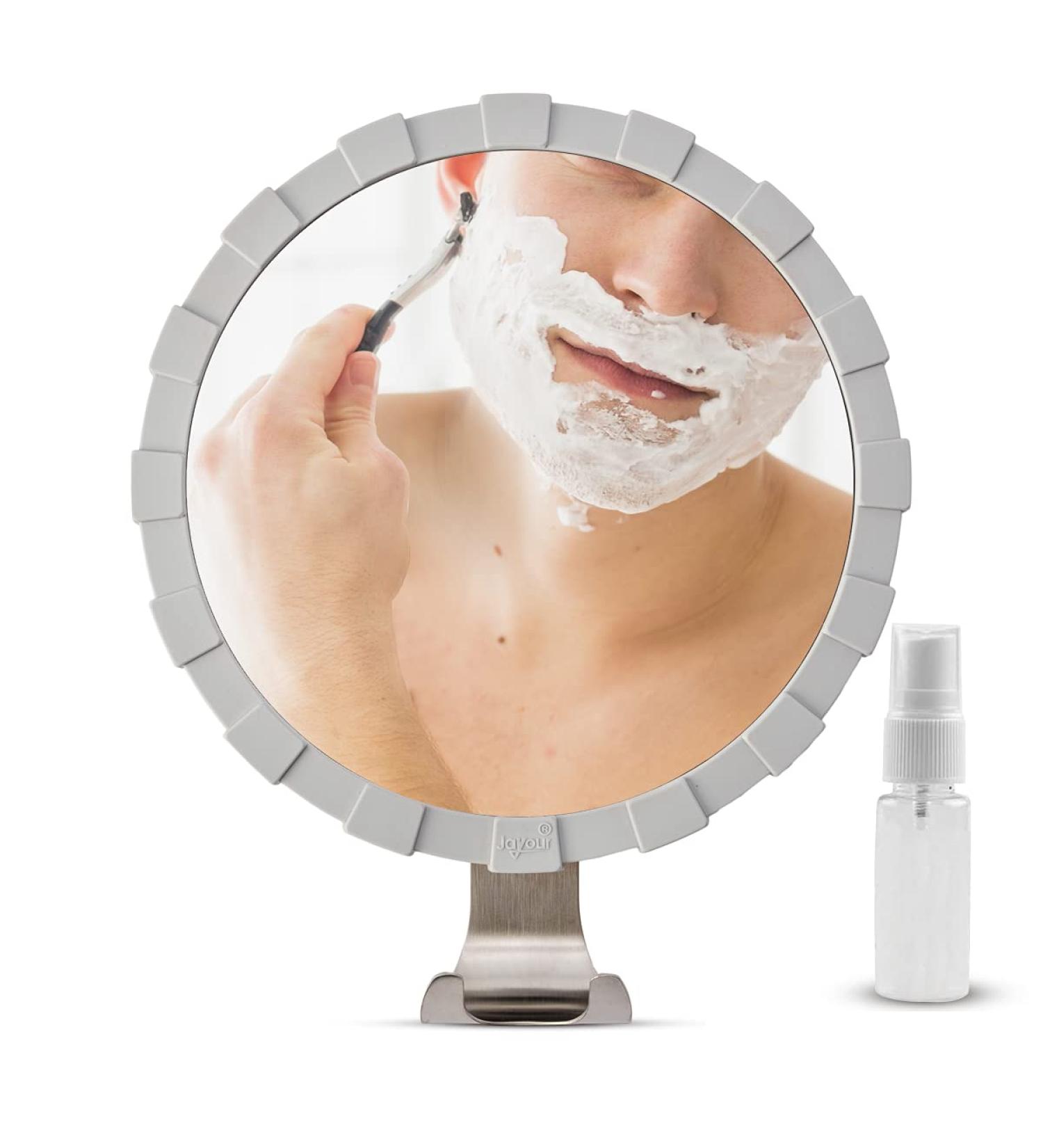 Jayour Heavy-Duty Fogless Shower Mirror | Anti-Fog Shaving Mirror with Razor Holder and Extra Solution - Buy Online on GoSupps.com