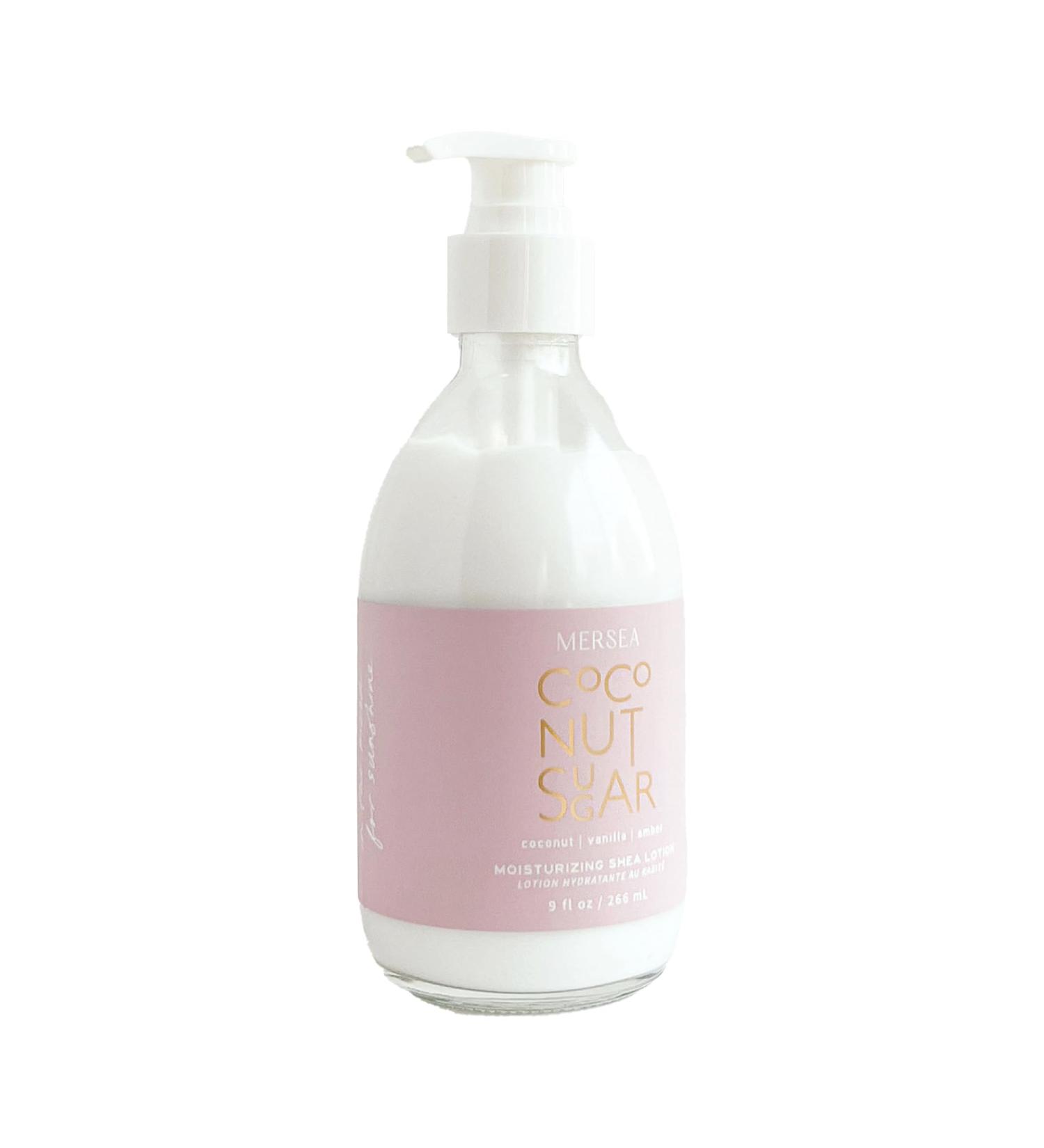 Buy MERSEA Luxury Shea Lotion - 9 oz Hand & Body Lotion in Glass Pump Bottle | Coconut Sugar - International Shipping Available - Buy Online on GoSupps.com