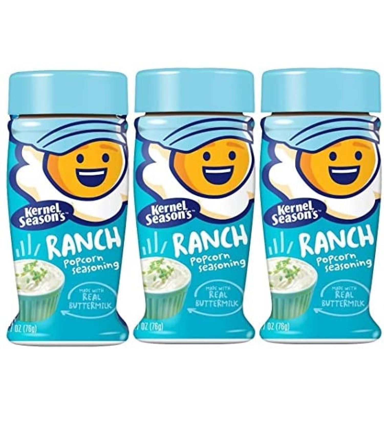 Kernel Season's Popcorn Seasoning, Ranch 2.85 Ounce - Pack of 3