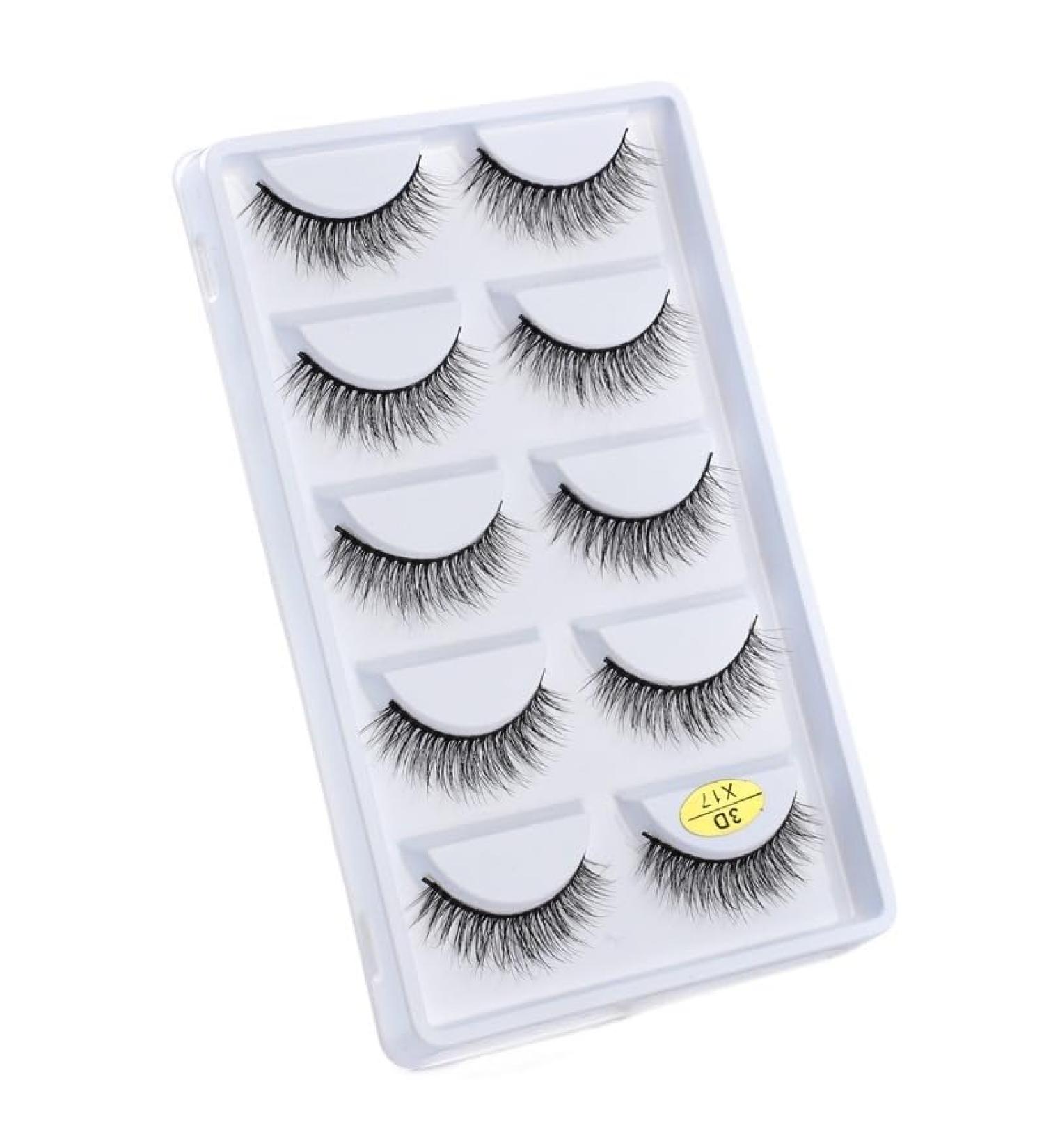 UAMOU Mink Eyelashes 10/50/100 Boxes Fluffy 3D Mink Lashes Makeup Natural Long Volume False Eyelashes Bulk Faux Cils Custom Cheerfully (Color : 5 Pairs X17 Size : 10 Boxes) - Buy Online on GoSupps.com