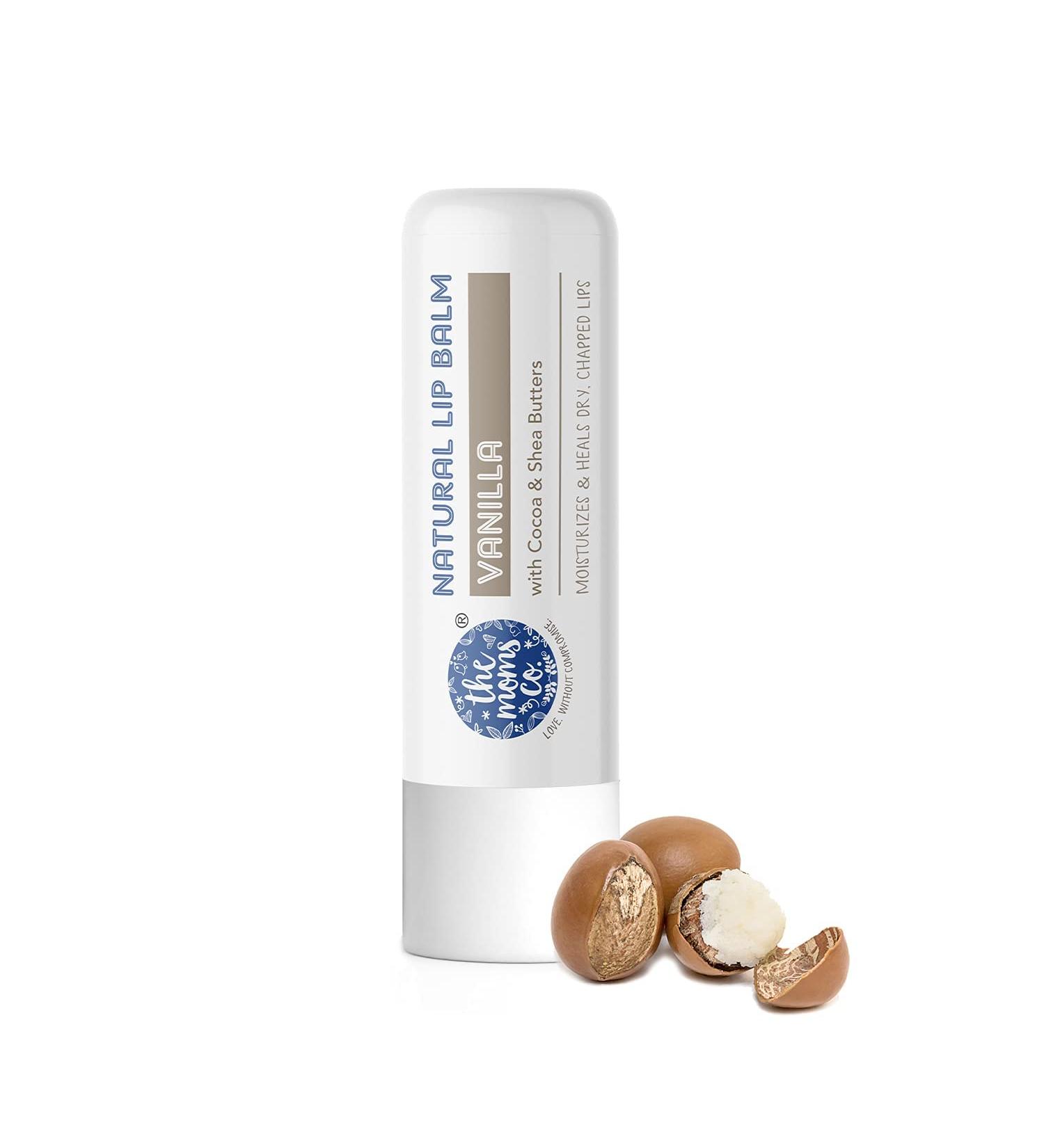 Natural Lip Balm - Non-Sticky Protects & Nourishes Dry Lips with Shea & Cocoa Butter (5g) | Vanilla | Cruelty-Free International Shipping - Buy Online on GoSupps.com