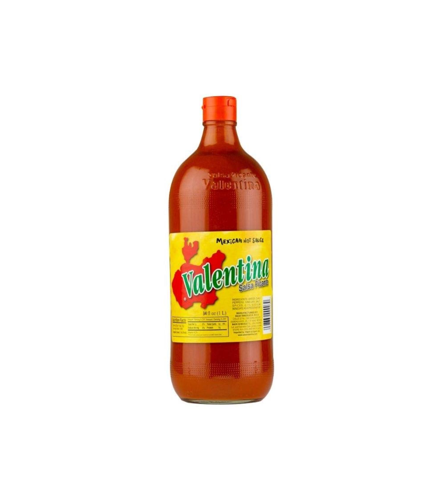 Valentina Salsa Picante 34 oz - Authentic Mexican Hot Sauce for Spicy Food | Imported by Wholesale San Diego - Buy Online on GoSupps.com