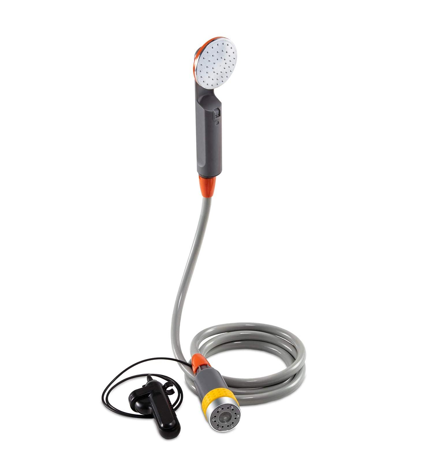 Ivation Portable Camping Shower | Rechargeable Outdoor Shower with Pump, Hose, Bidet Head, and Filter - Buy Online on GoSupps.com