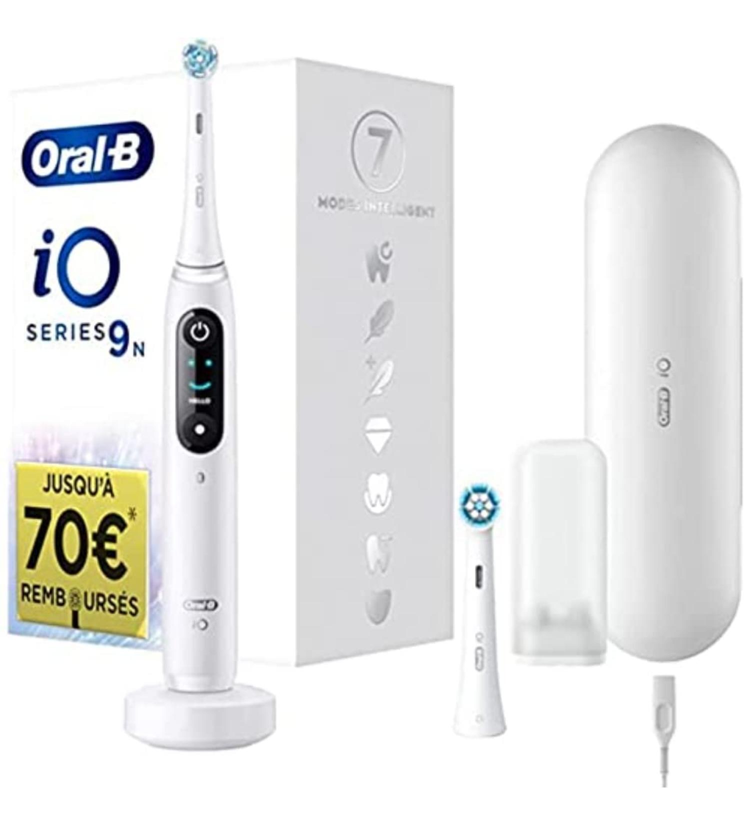 Buy Oral-B Braun iO 9n Electric Toothbrush - White | International Shipping Available - Buy Online on GoSupps.com