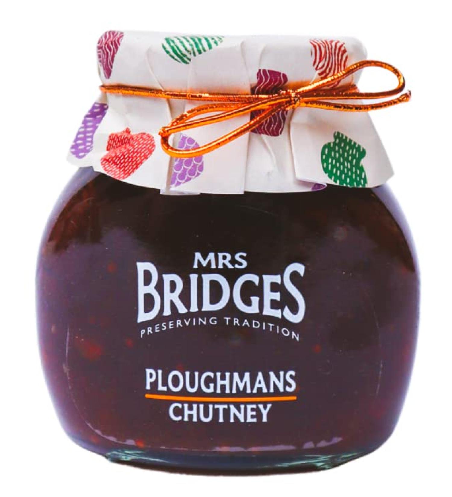 Mrs Bridges Ploughman's Chutney 10.5oz - Delicious Condiment for Cheese Boards - Buy Online on GoSupps.com