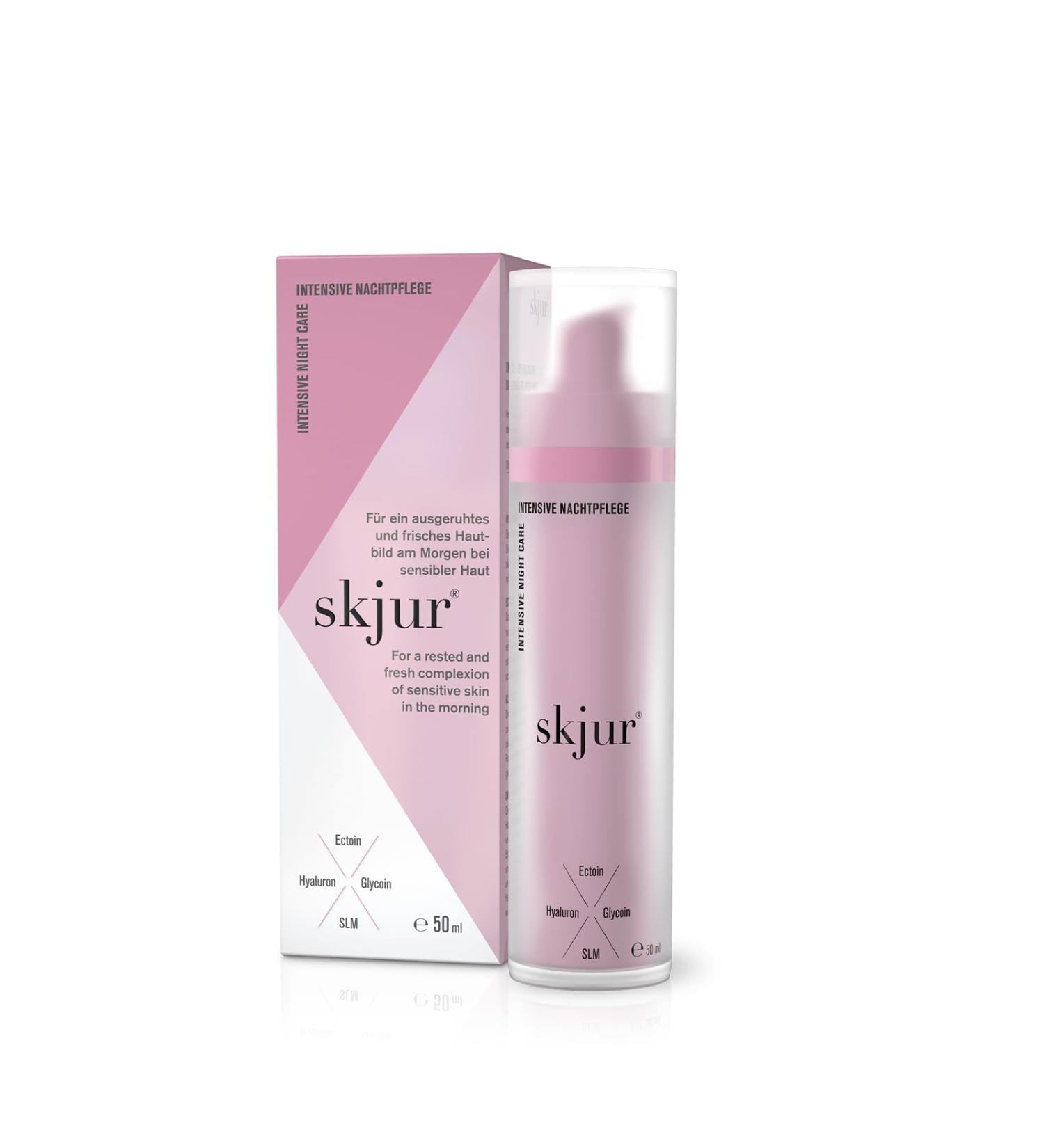 Skjur Intensive Night Care - Vegan Facial Regeneration with Shea Butter & Cocoa Butter | 50ml - Buy Online on GoSupps.com