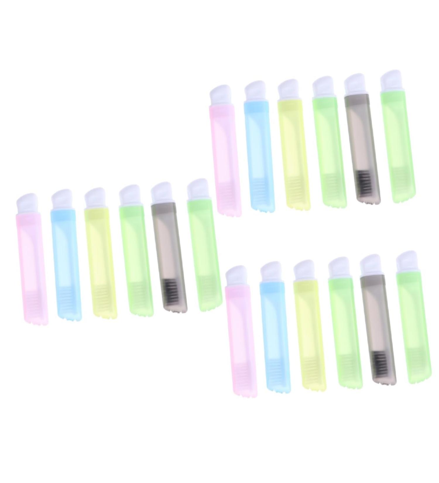 FRCOLOR 18 STK Foldable Portable Toothbrush Set - Travel-Friendly Collapsible Toothbrush & Holder for Outdoor Tooth Hygiene - Buy Online on GoSupps.com