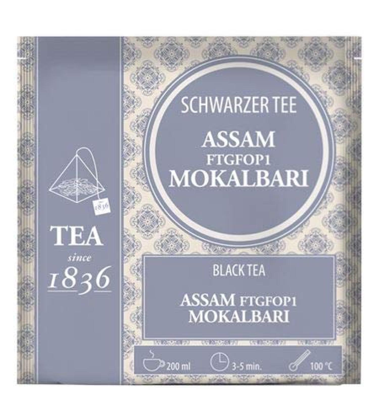 dethlefsen Black tea Assam FTGFOP1 Mokalbari 50 pyramid bag in 3 g bag - Buy Online on GoSupps.com