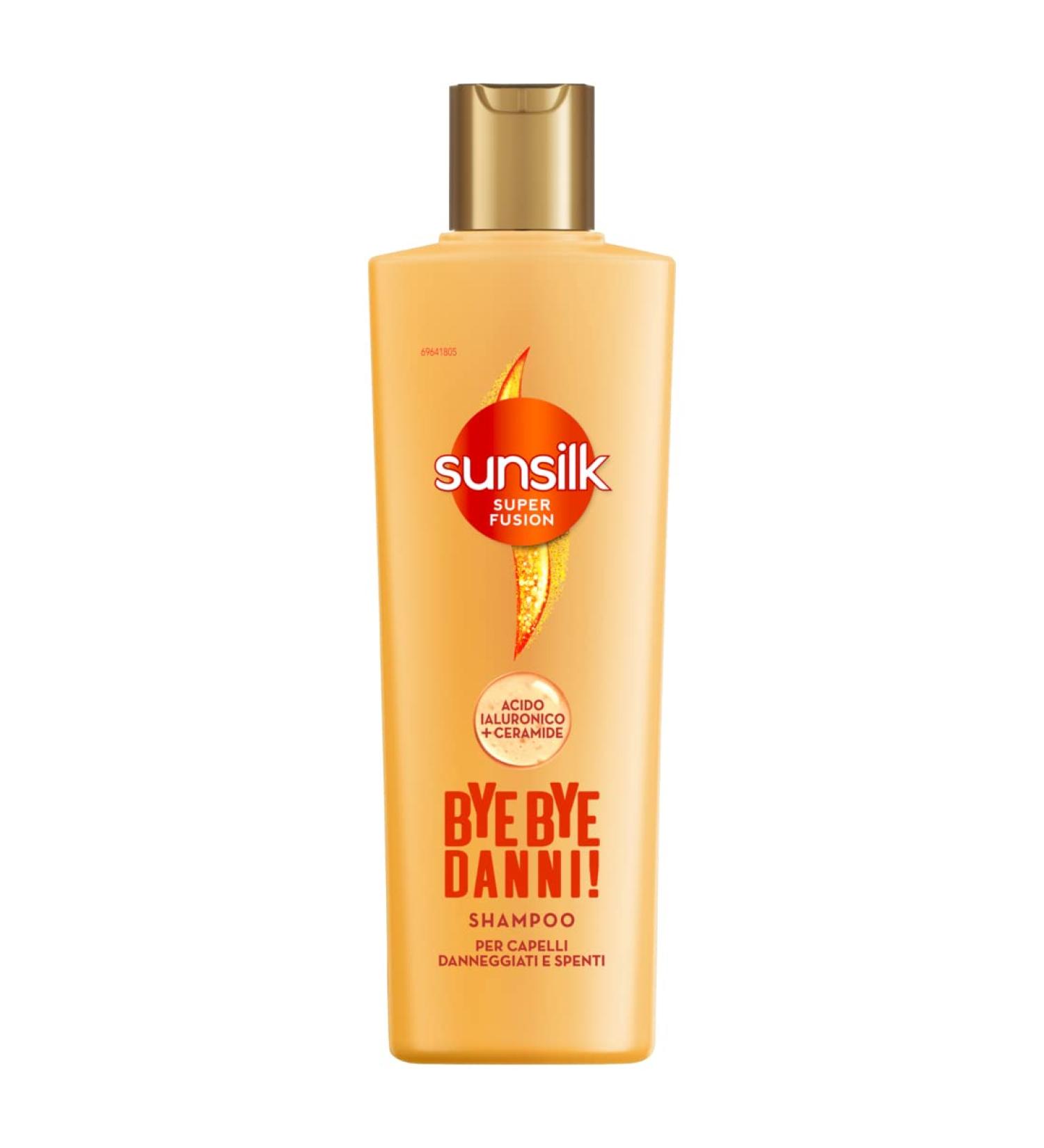 Sunsilk Bye Bye Damage Shampoo - Repair Dull Hair with Hyaluronic Acid & Ceramide 220ml - Made in Italy - Buy Online on GoSupps.com