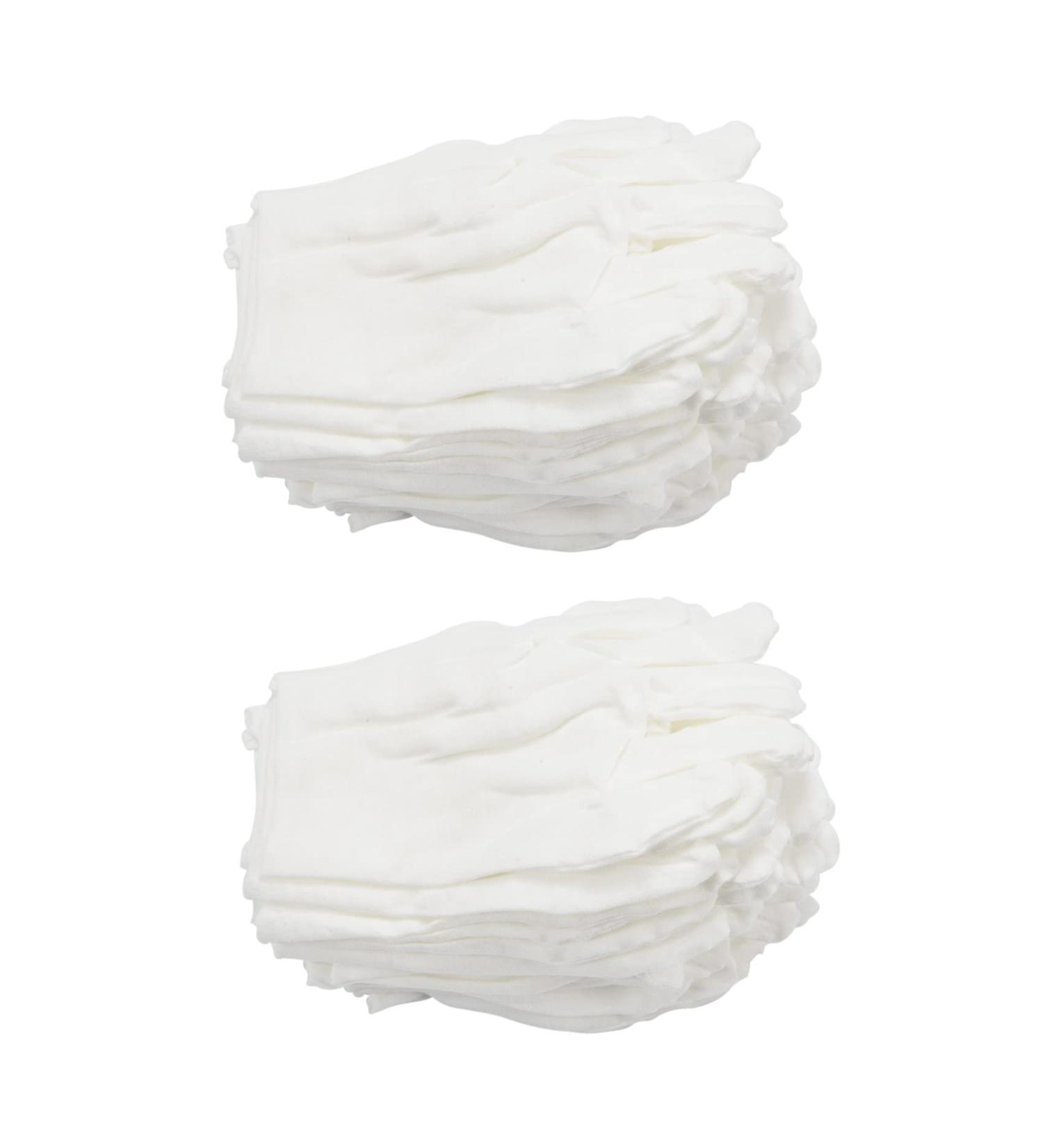 ZHIZAIHU 24 Pairs of Gloves Made of 100% Cotton White with Moisturising Cream Lining Gloves and Healthy Music Work - Buy Online on GoSupps.com