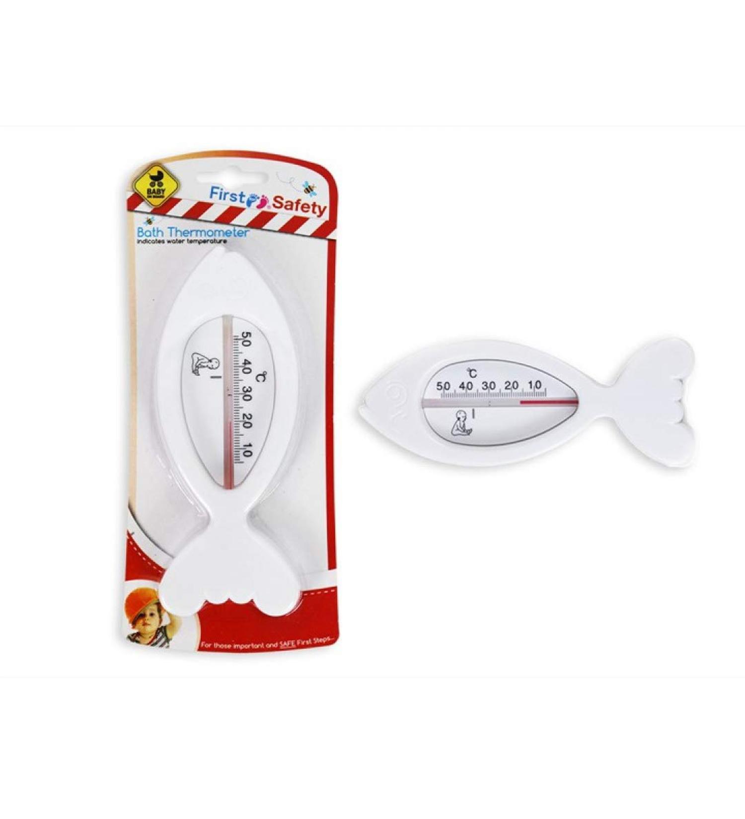 Funky Fish Bath Thermometer for a Baby Bath (White)