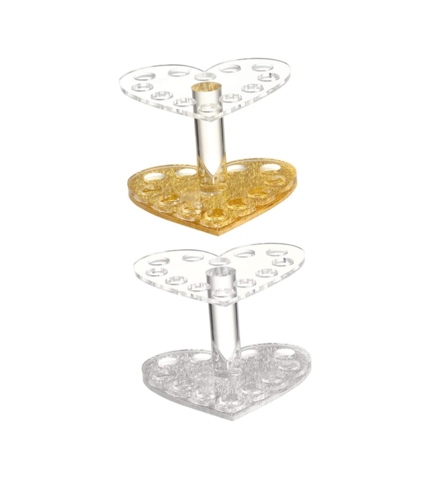 FOMIYES 6 Pcs Nail Art Heart Pen Holder Eyeliner Pencil Eyeliner Holder Makeup Brush Holder Bracket Acrylic 8.7X8.5X6.8cmx3pcs Assorted Colorx3pcs - Buy Online on GoSupps.com