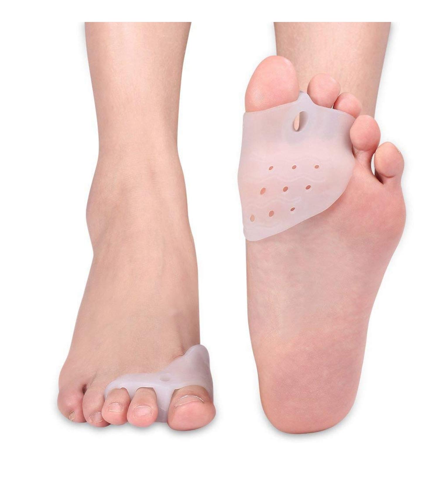 Bunion Relief Silicone Toe Separator and Corrector - Universal Size Unisex Hallux Valgus Straightener Splint for Overlapping Toes - Buy Online on GoSupps.com