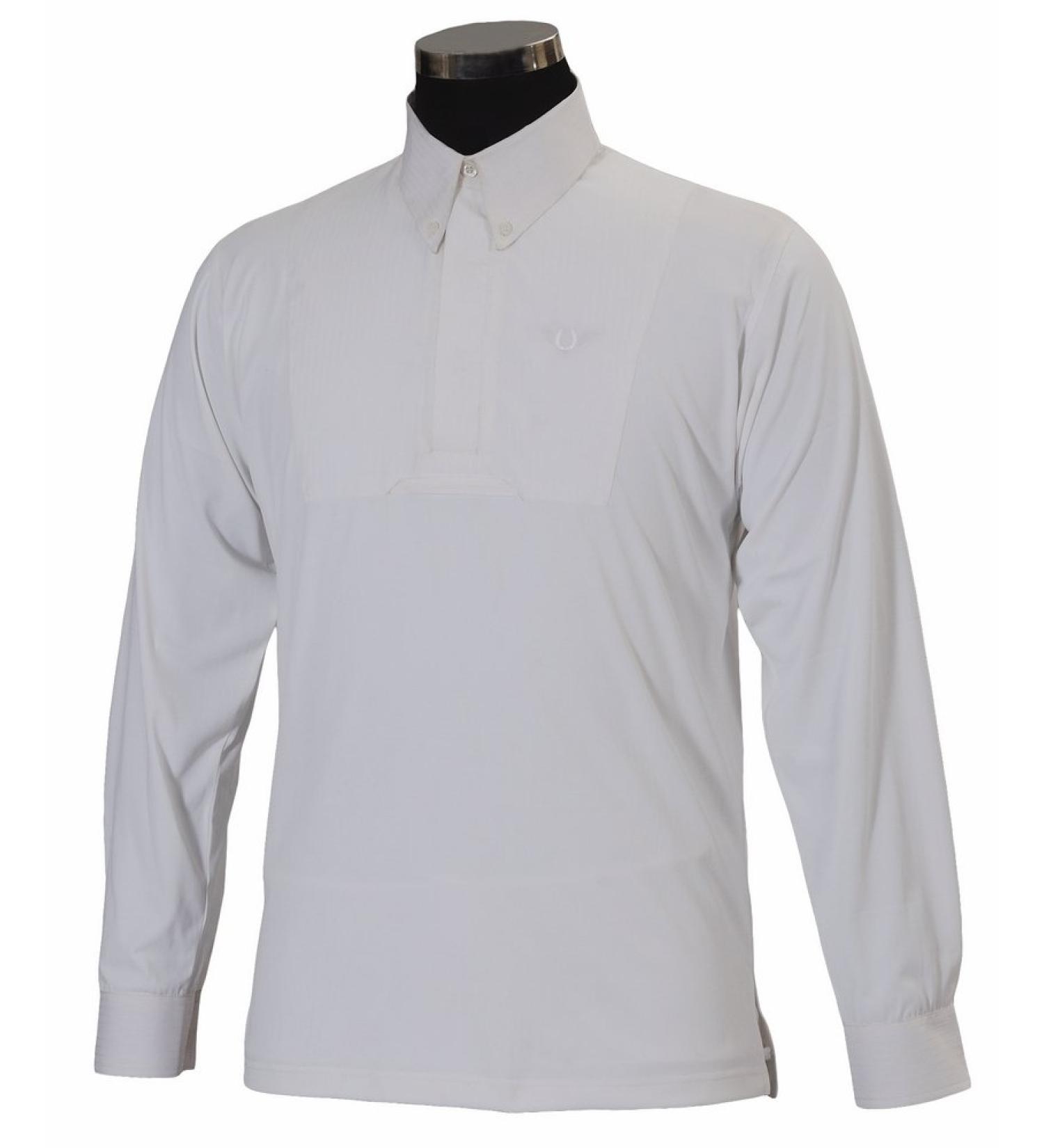 TuffRider Adam Boys Longsleeve Show Shirt White S CH White Medium