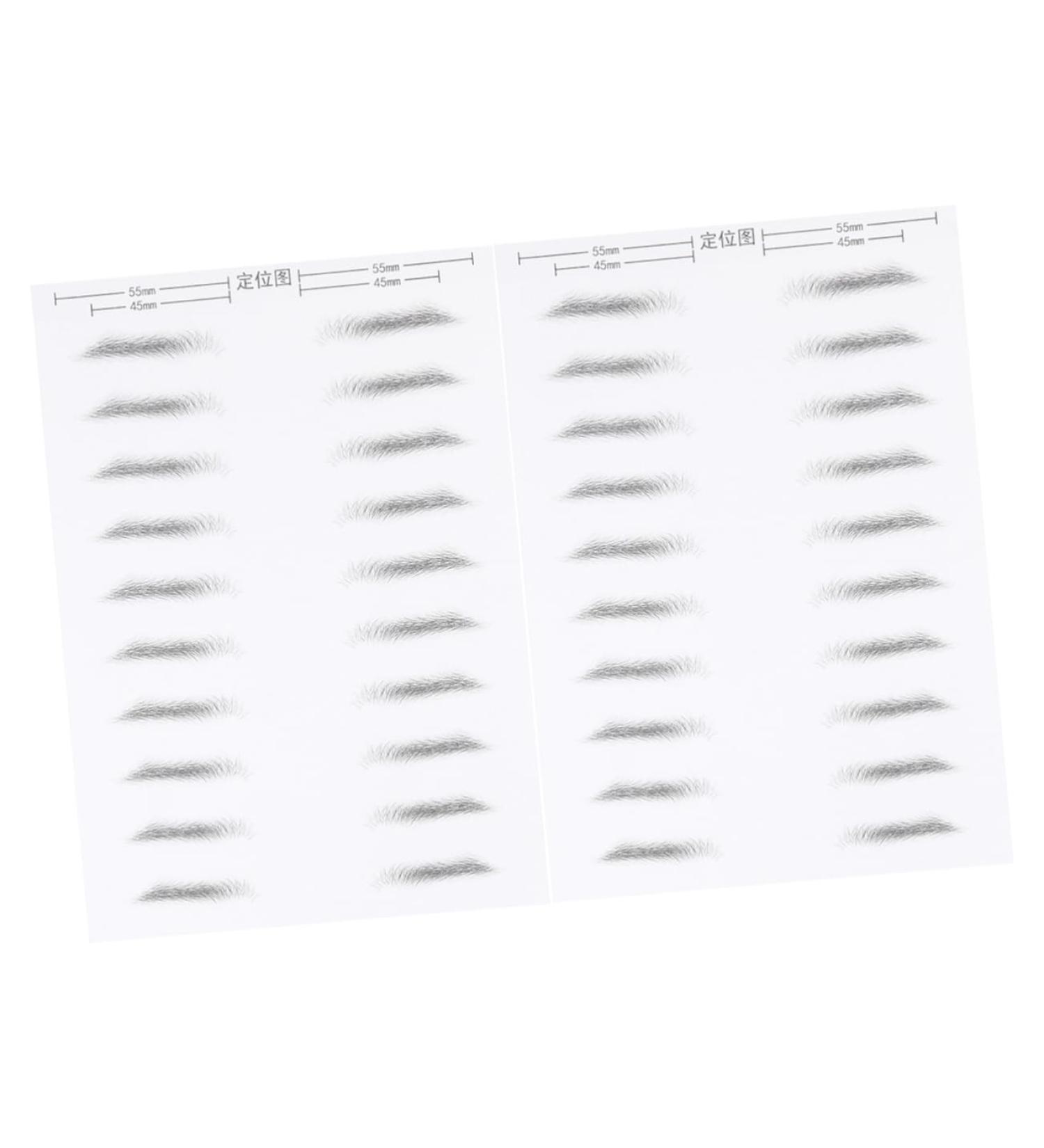 Ipetboom 2 Pairs Adhesive Eyebrow Template Eyebrow Stickers Brow Tatoo Simulation Eyebrow Patch - Buy Online on GoSupps.com
