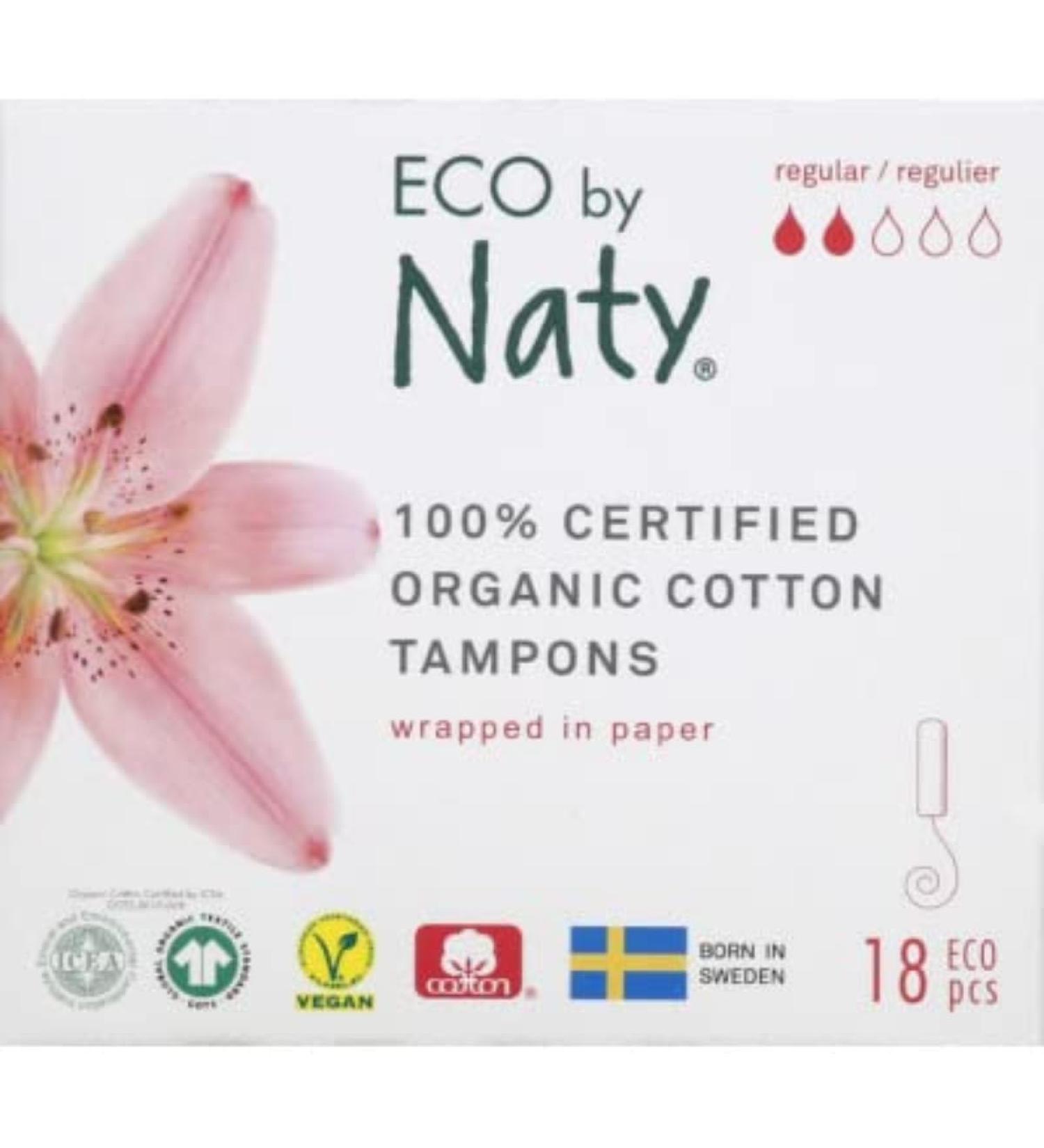 Eco by Naty Tampons without applicator Normal 18 pieces