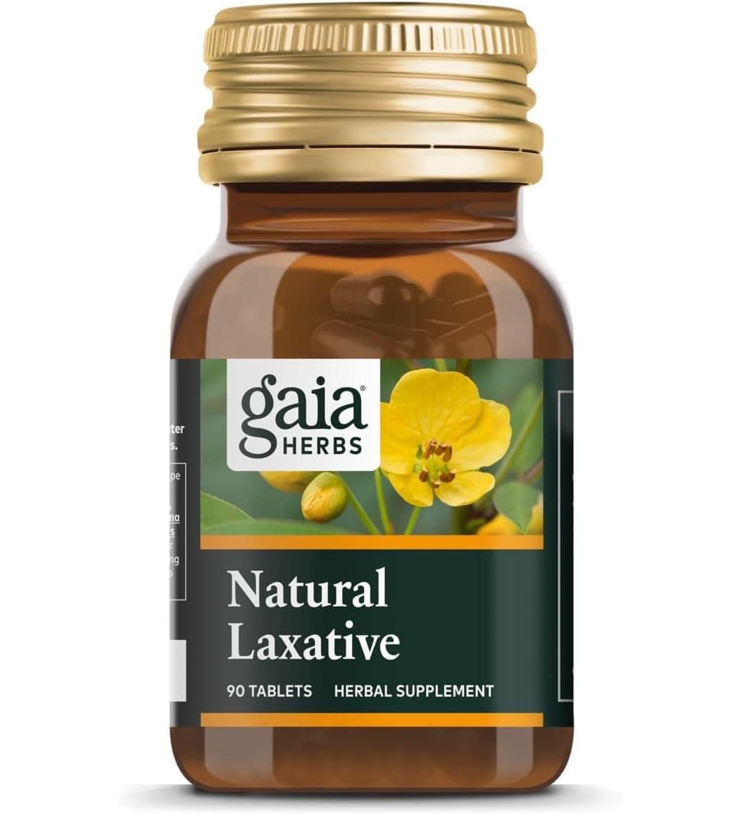 Gaia Herbs Natural Laxative - 90 Tablets for Gentle Digestive Support - Buy Online on GoSupps.com